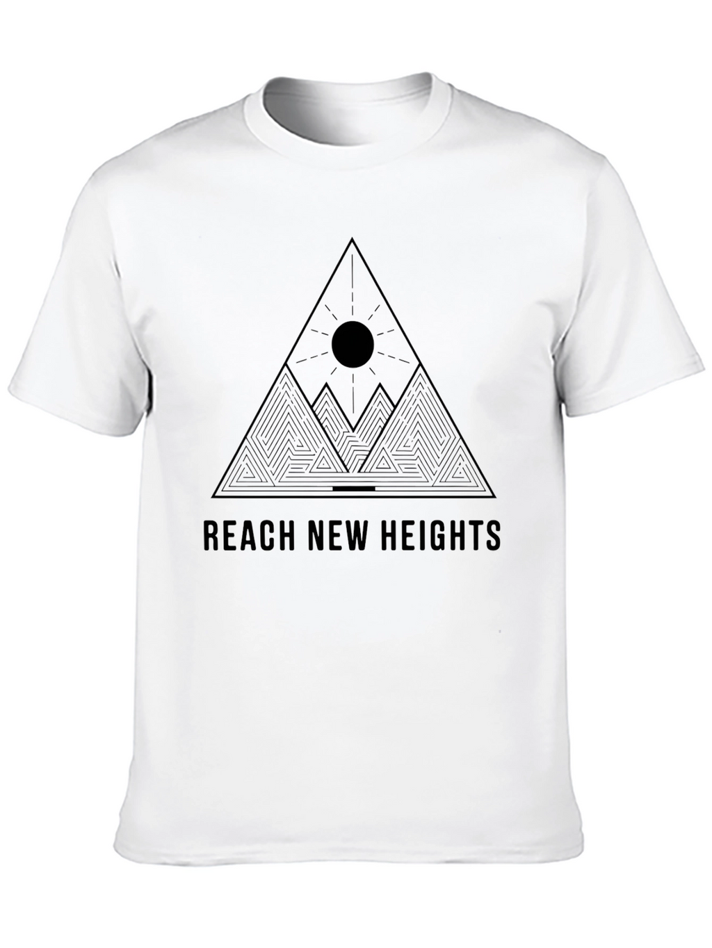 Reach New Heights Black Graphic Tee