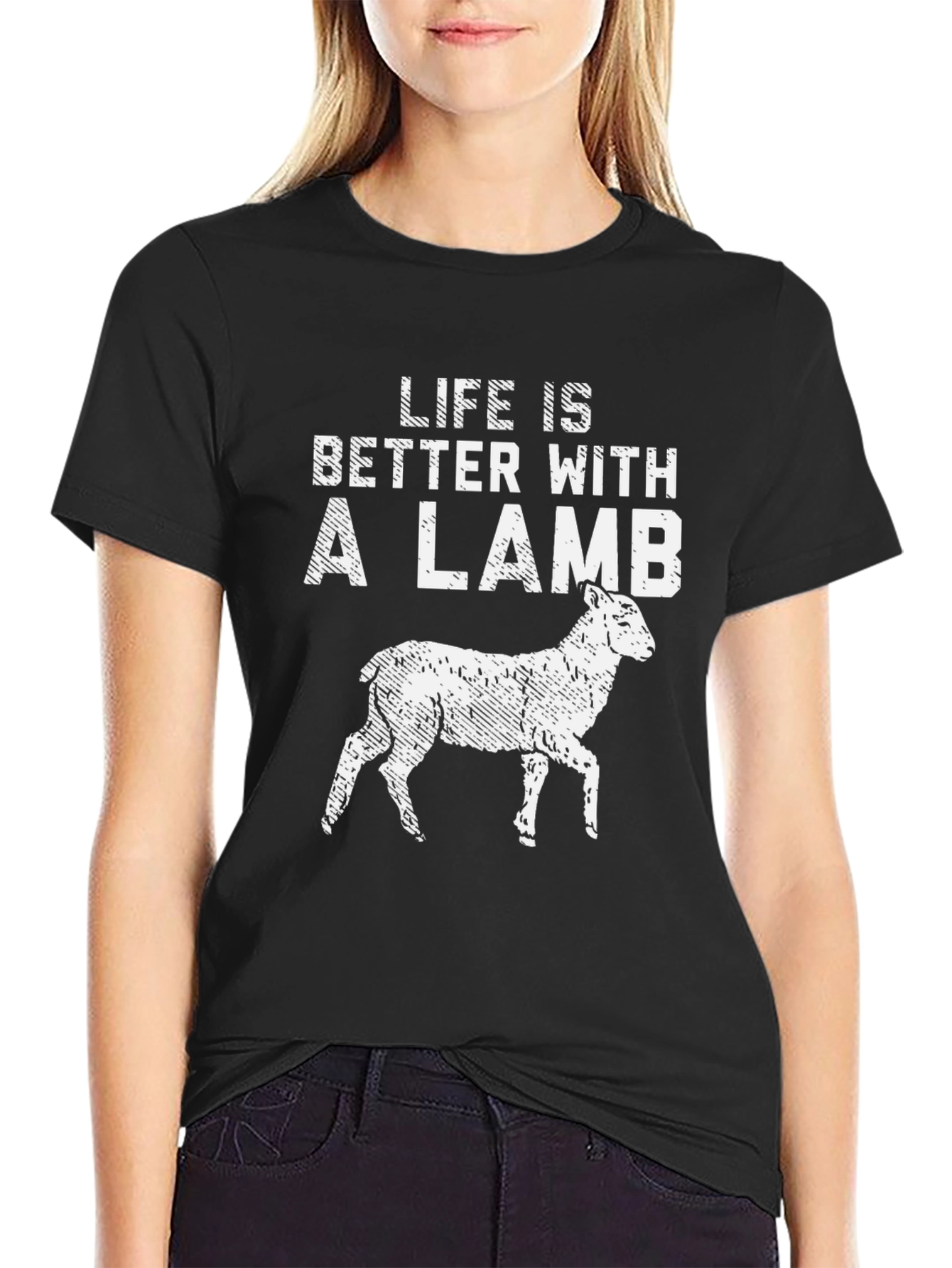 Life is Better with a Lamb Graphic Tee