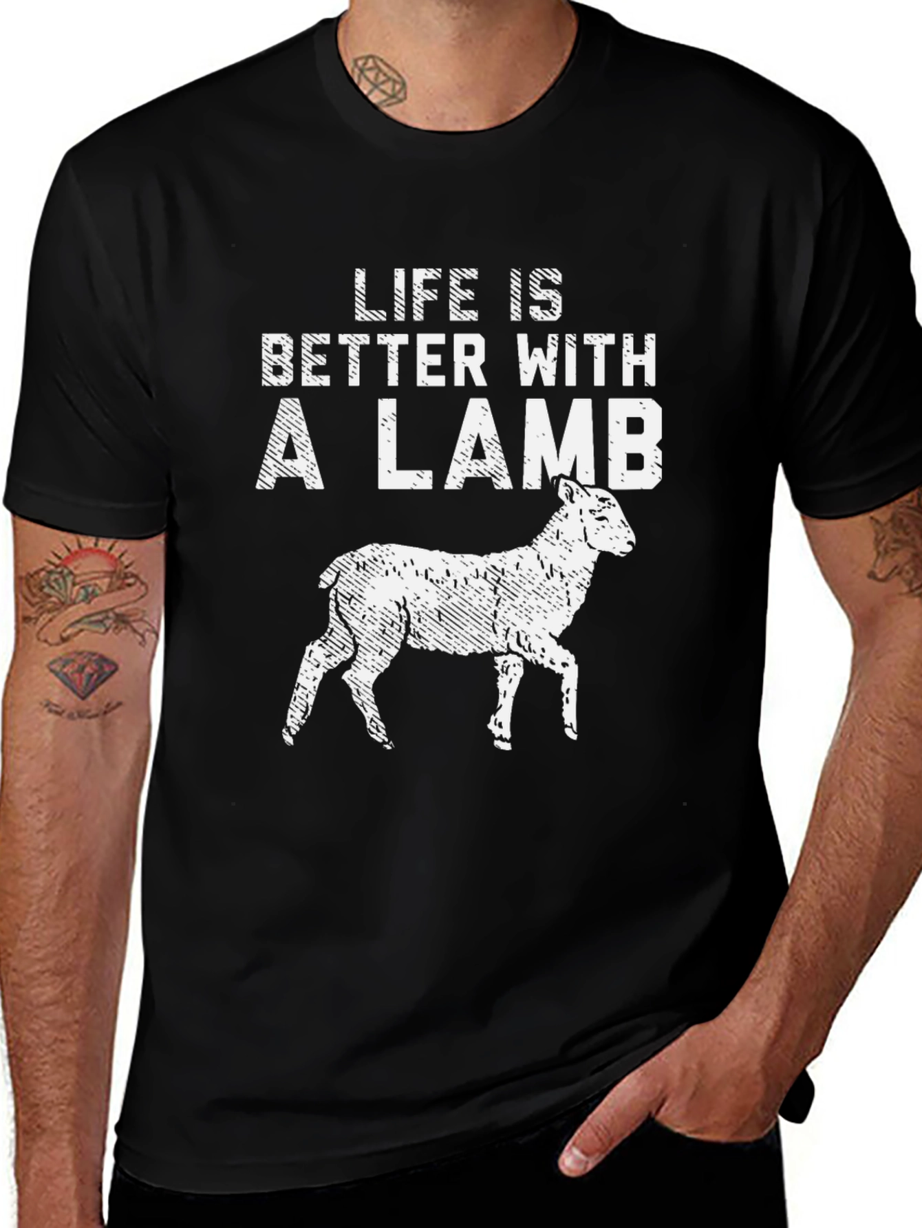 Life is Better with a Lamb Graphic Tee