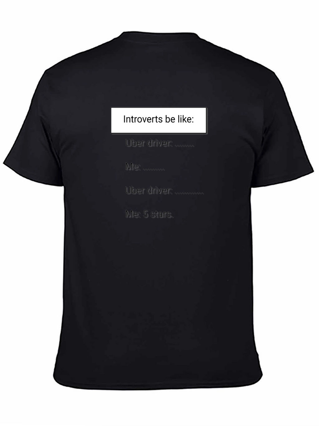 Introvert Uber Driver T-Shirt