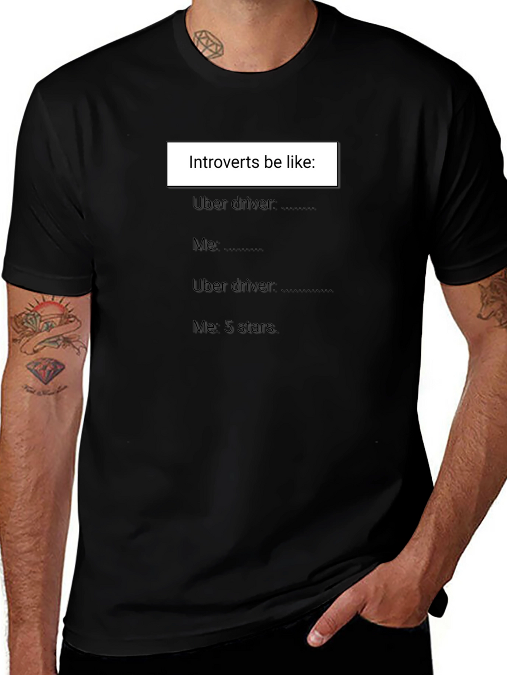 Introvert Uber Driver T-Shirt