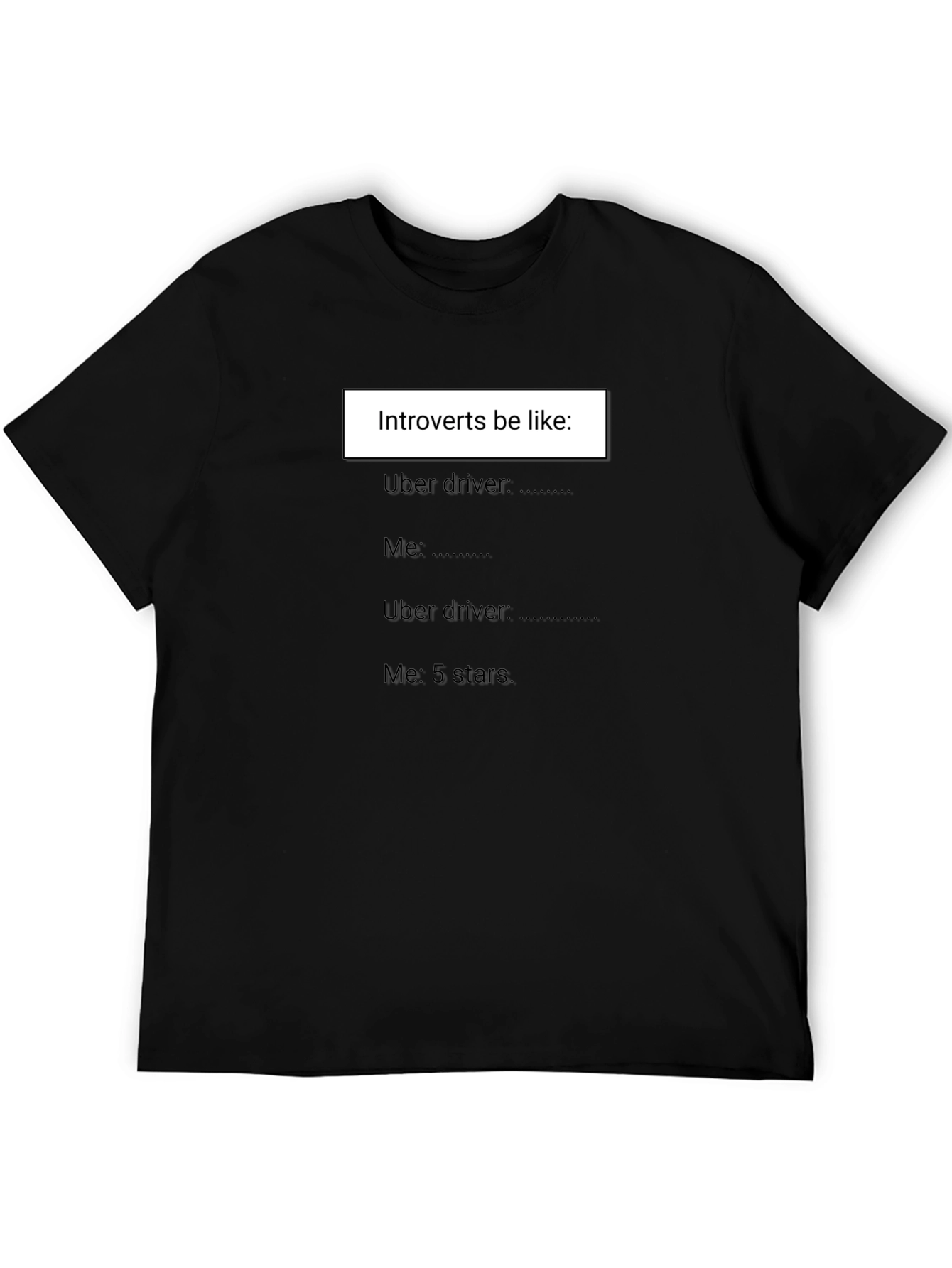 Introvert Uber Driver T-Shirt