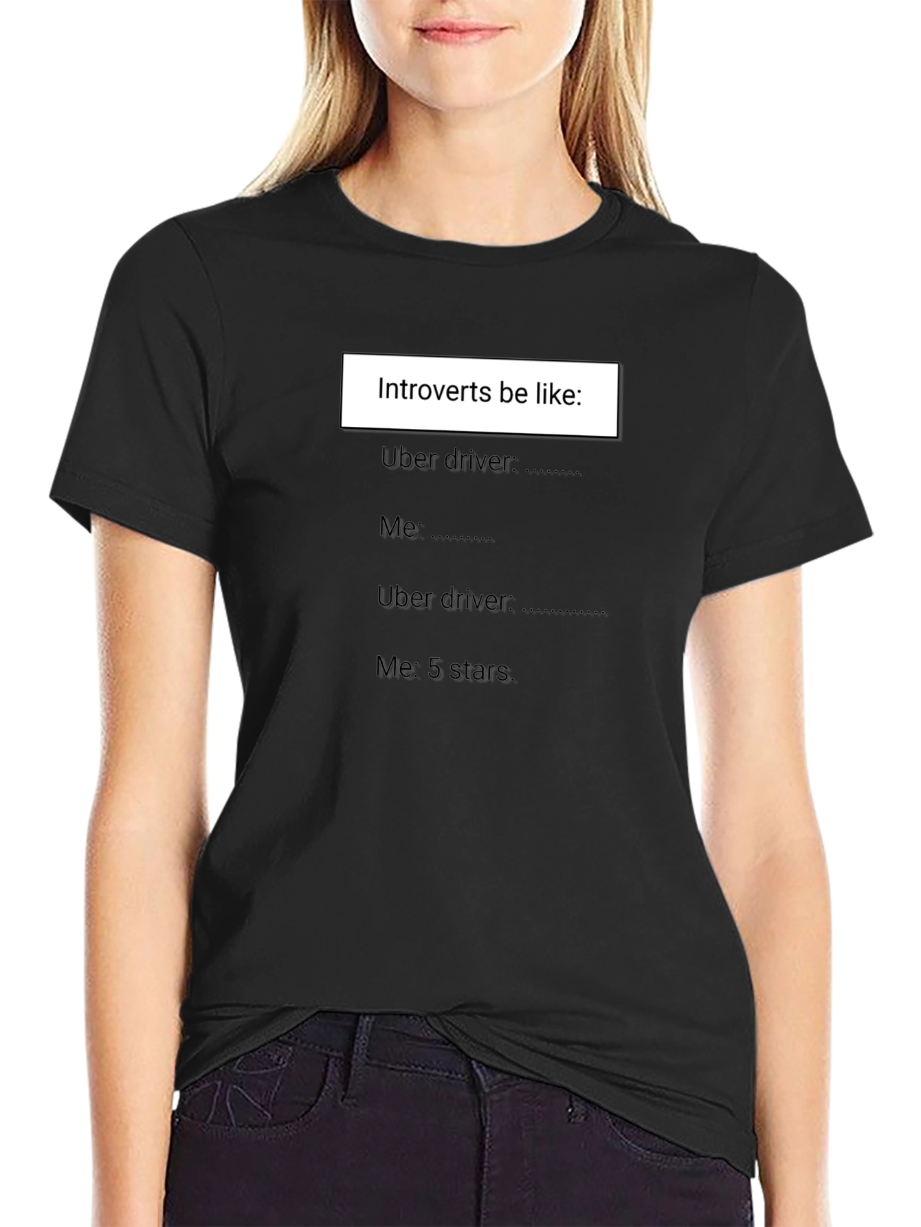 Introvert Uber Driver T-Shirt