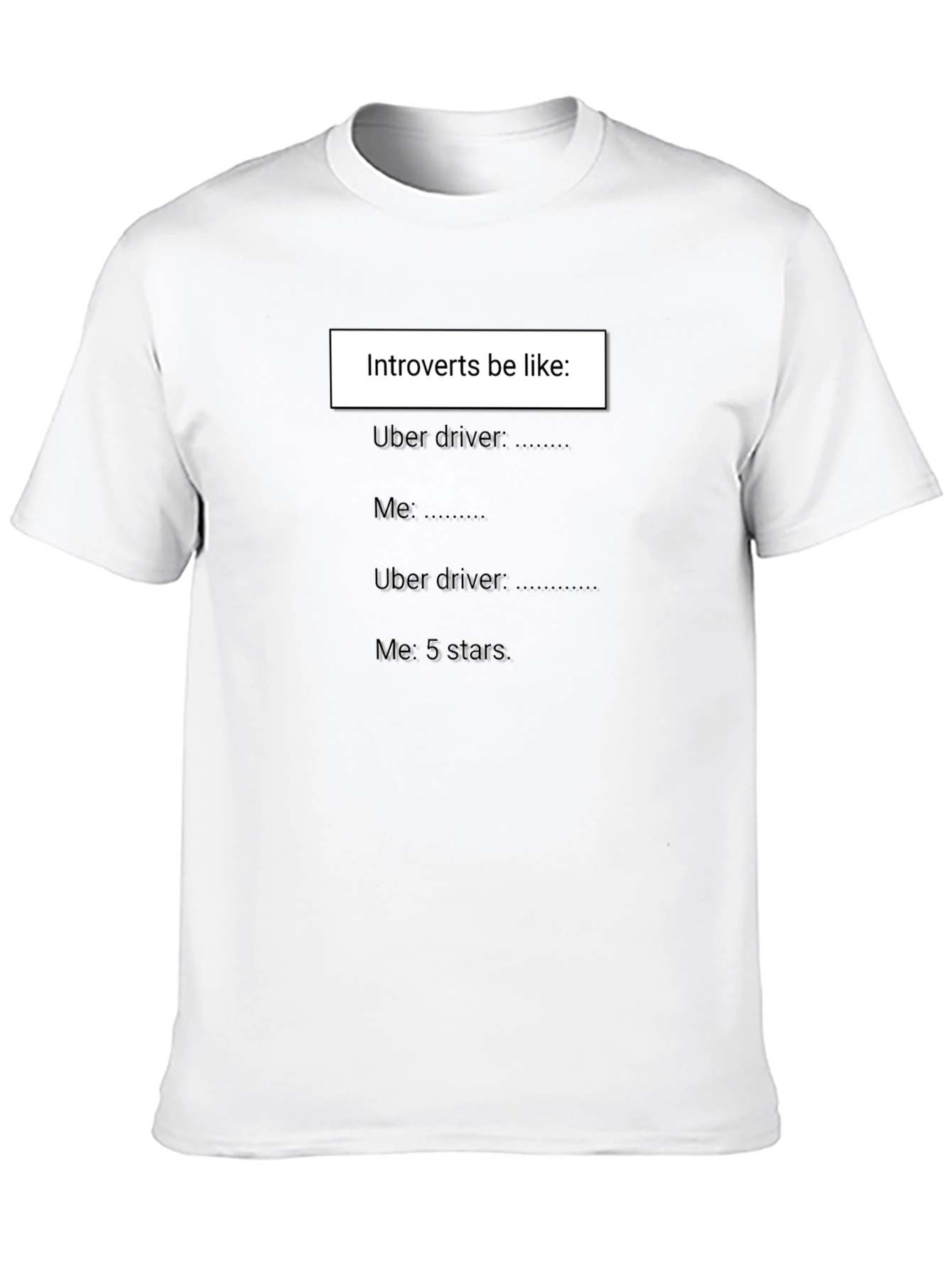 Introvert Uber Driver T-Shirt