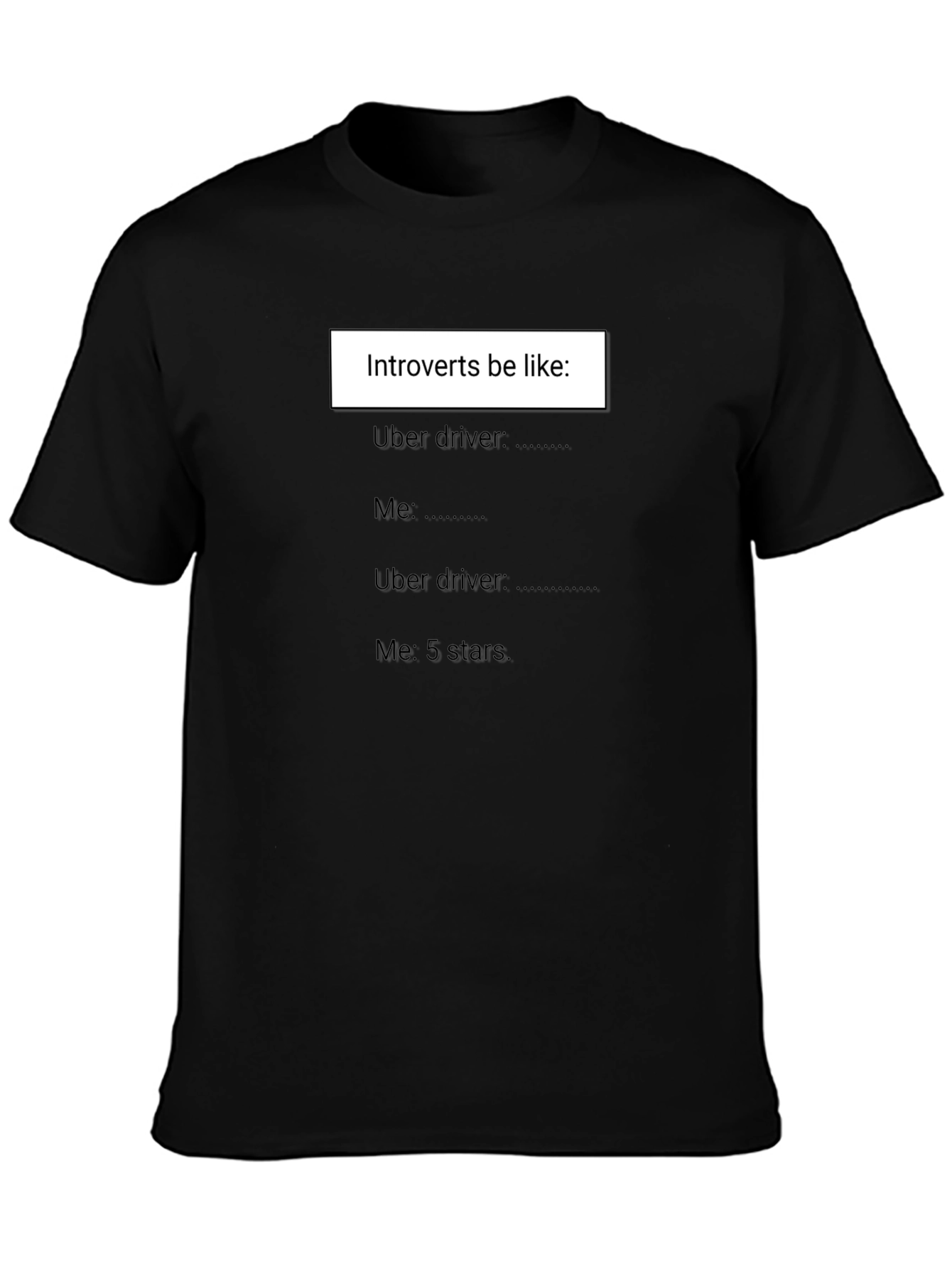 Introvert Uber Driver T-Shirt