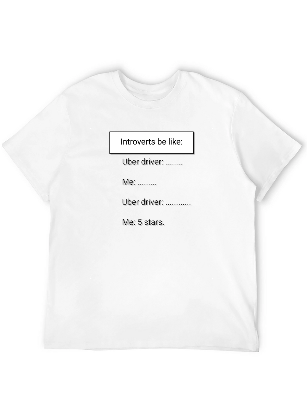 Introvert Uber Driver T-Shirt