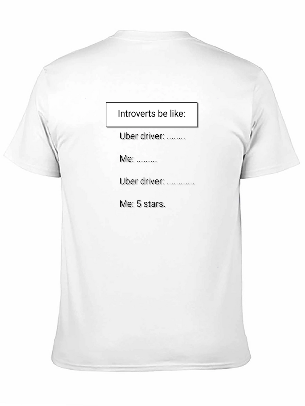 Introvert Uber Driver T-Shirt