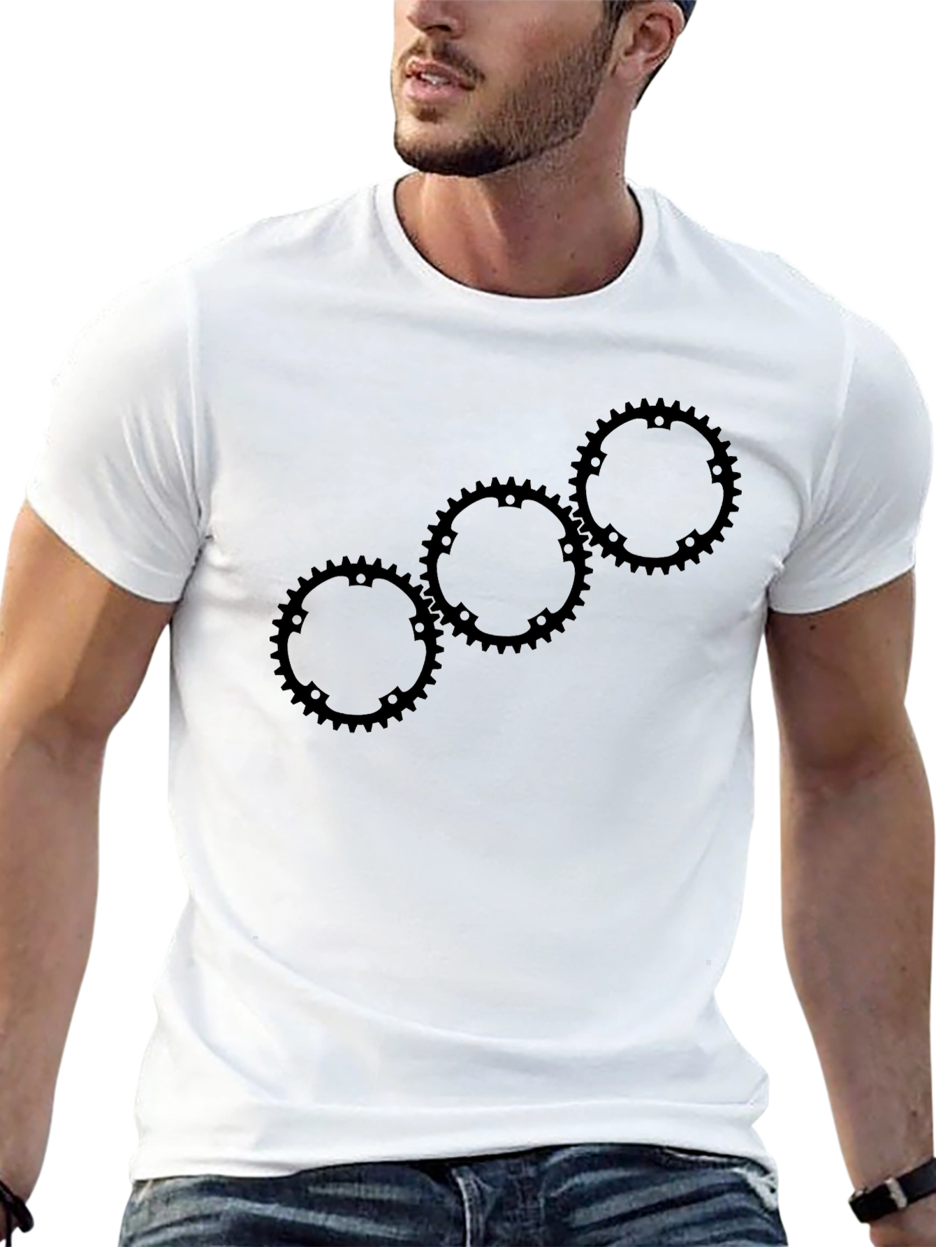 Geometric Sprocket Graphic Tee