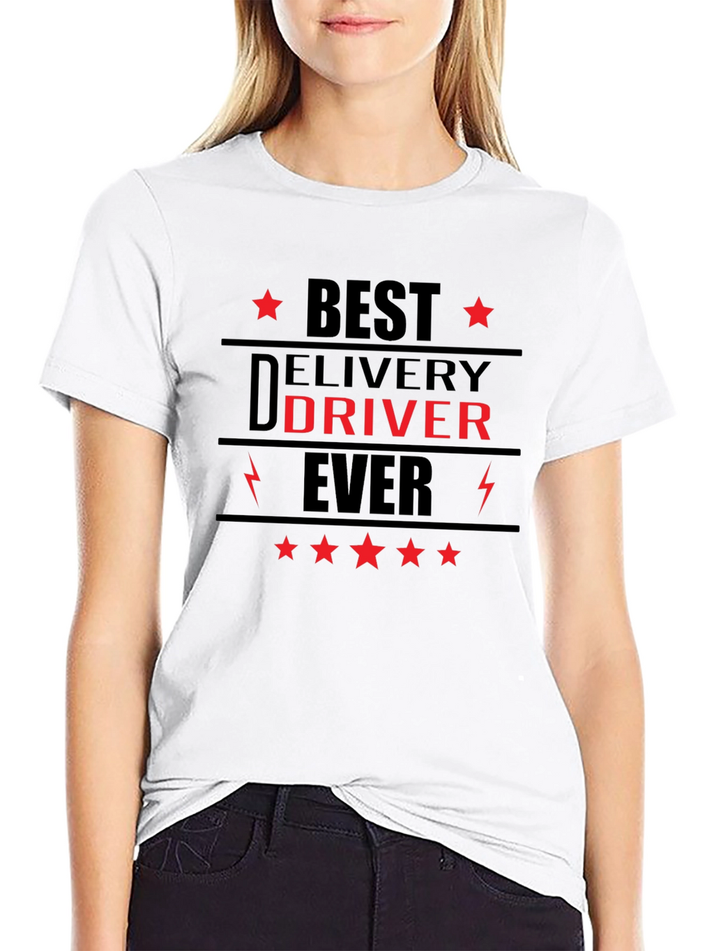 Best Delivery Driver Ever Black T-Shirt