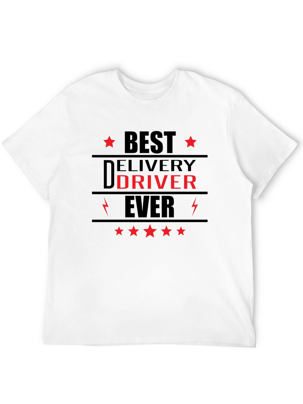 Best Delivery Driver Ever Black T-Shirt
