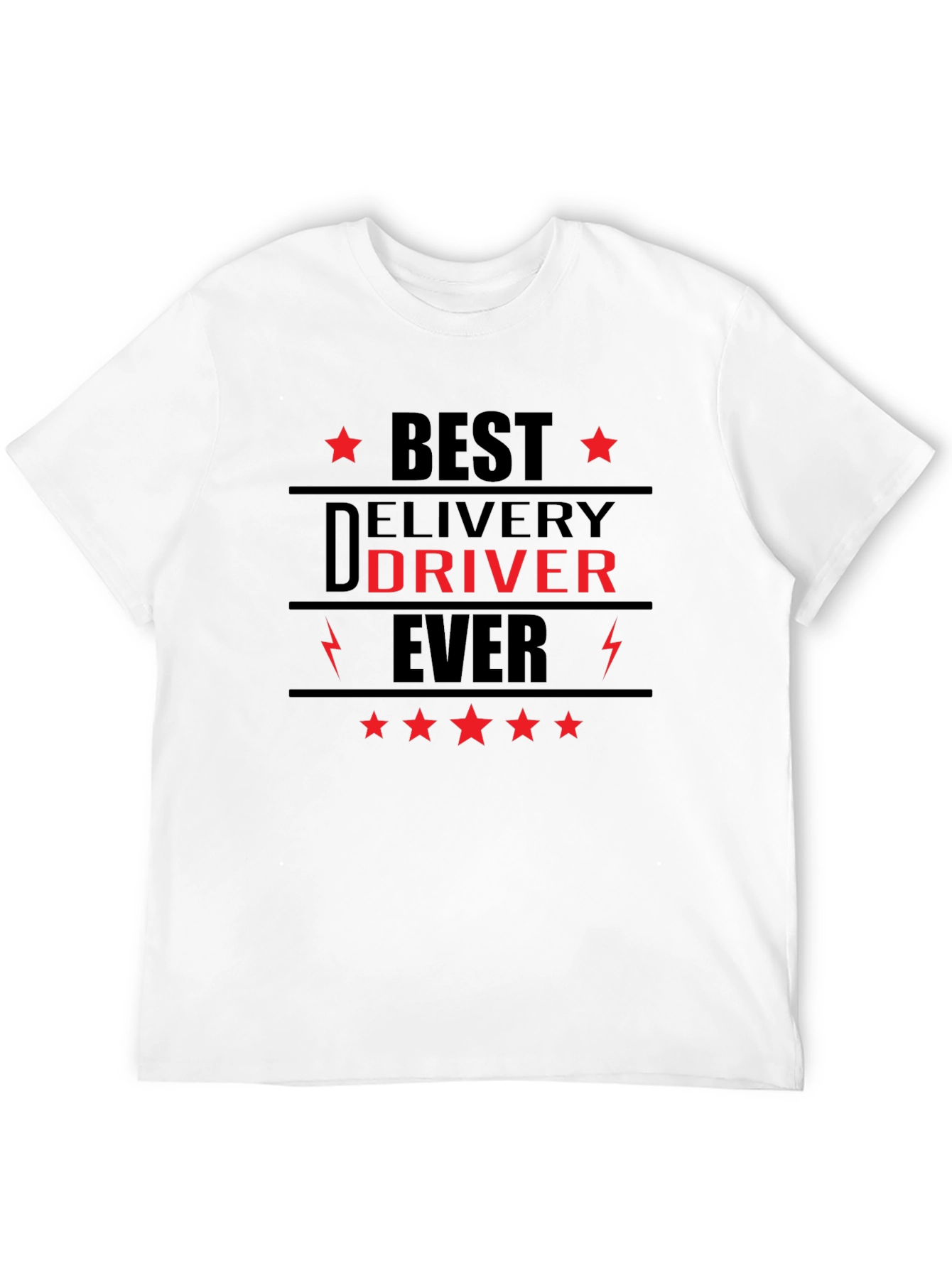 Best Delivery Driver Ever Black T-Shirt
