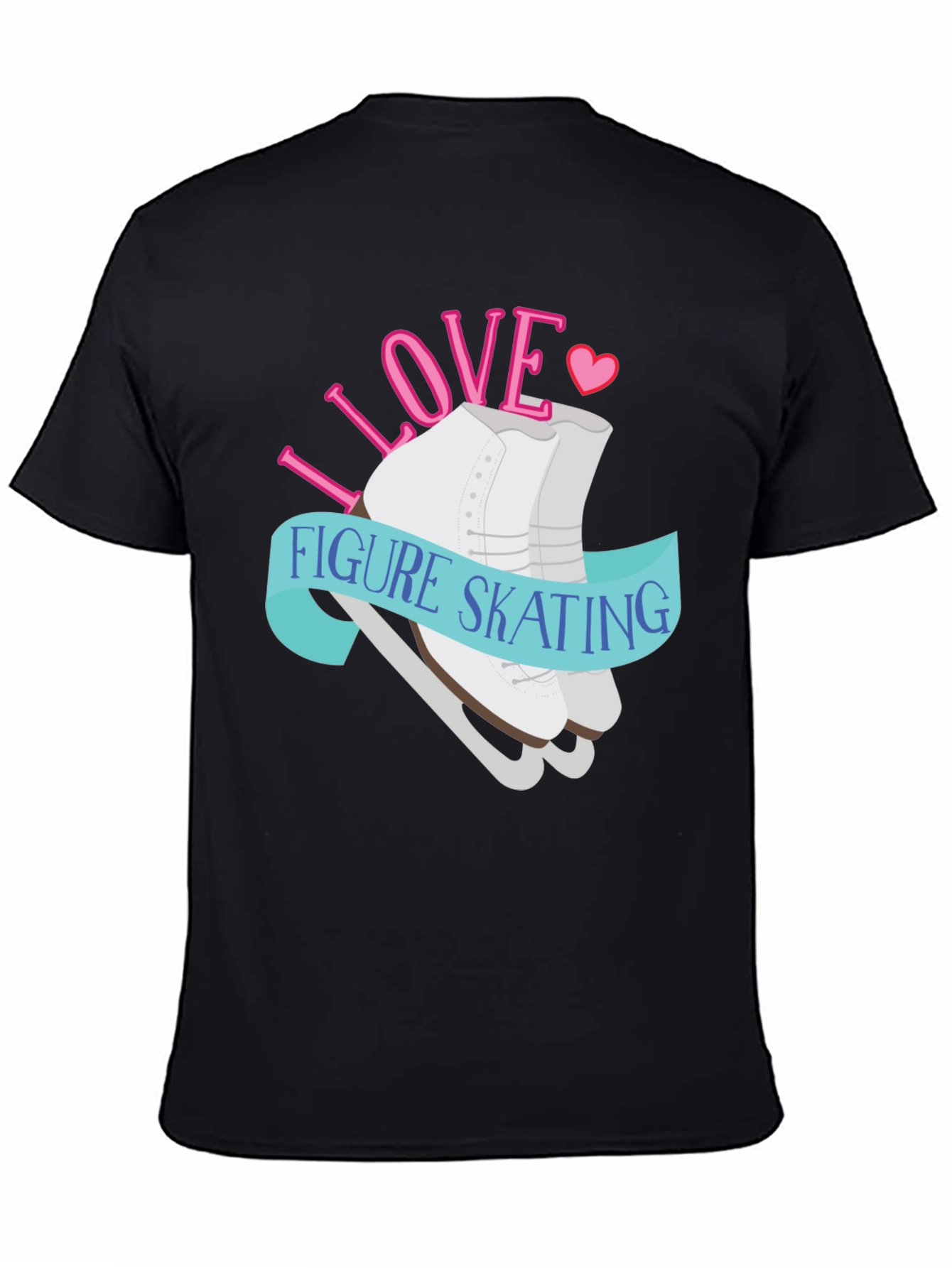 I Love Figure Skating Graphic Tee Shirt