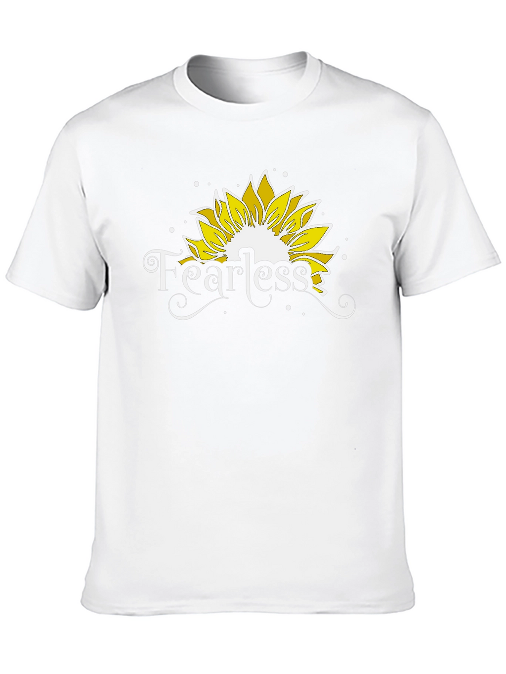 Fearless Sunflower Graphic Tee - Black