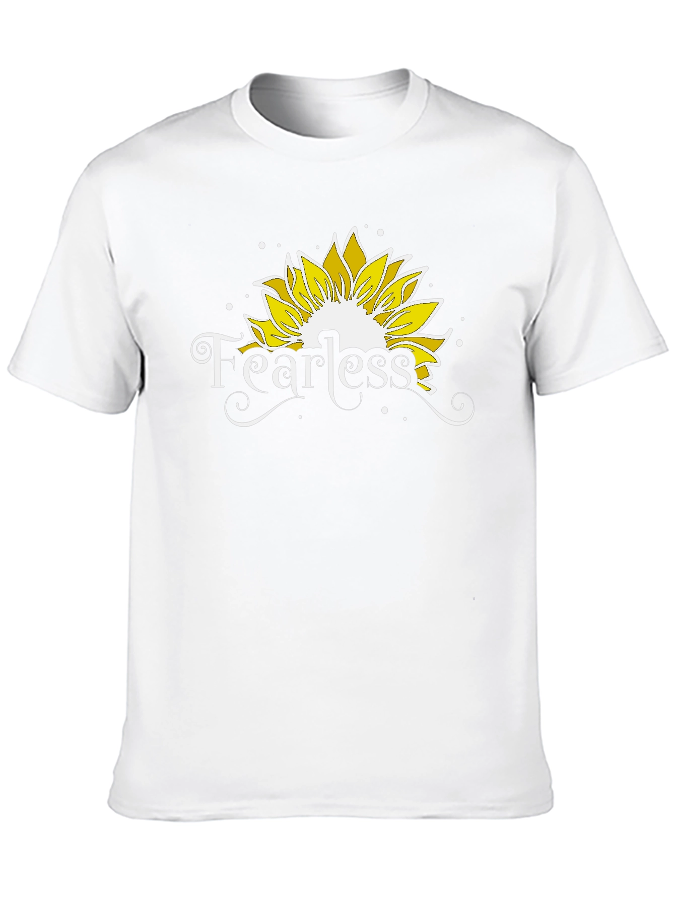 Fearless Sunflower Graphic Tee - Black