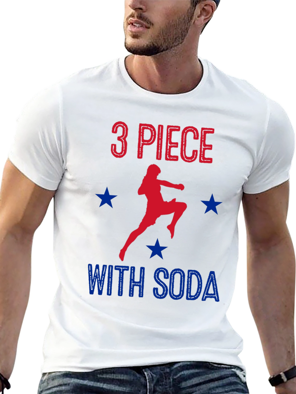 3 Piece With Soda Funny T-Shirt