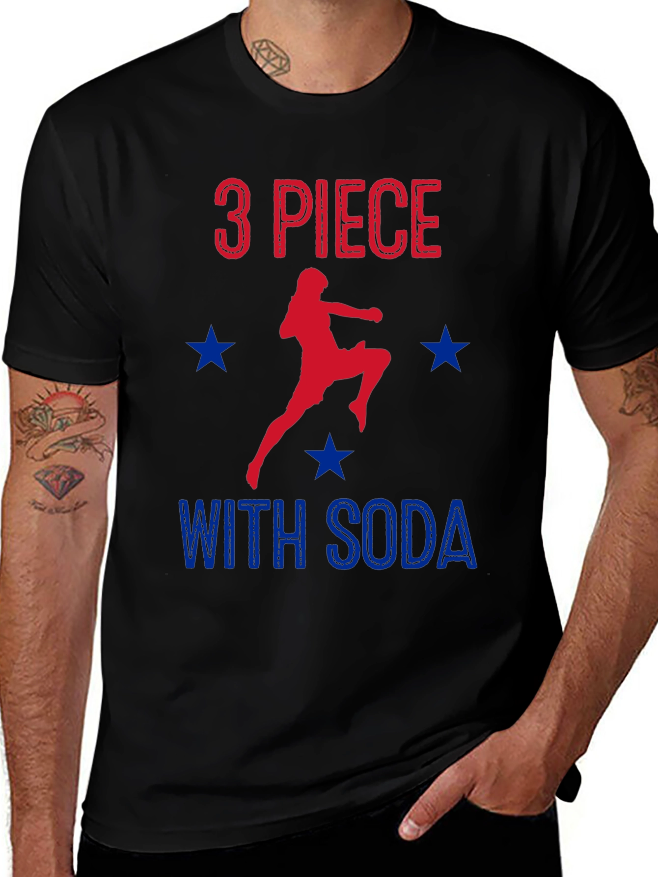 3 Piece With Soda Funny T-Shirt