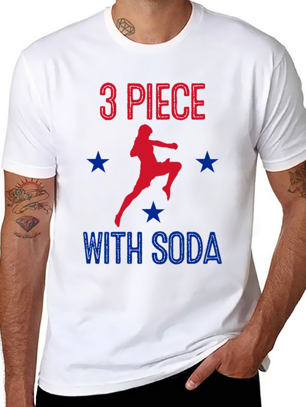 3 Piece With Soda Funny T-Shirt