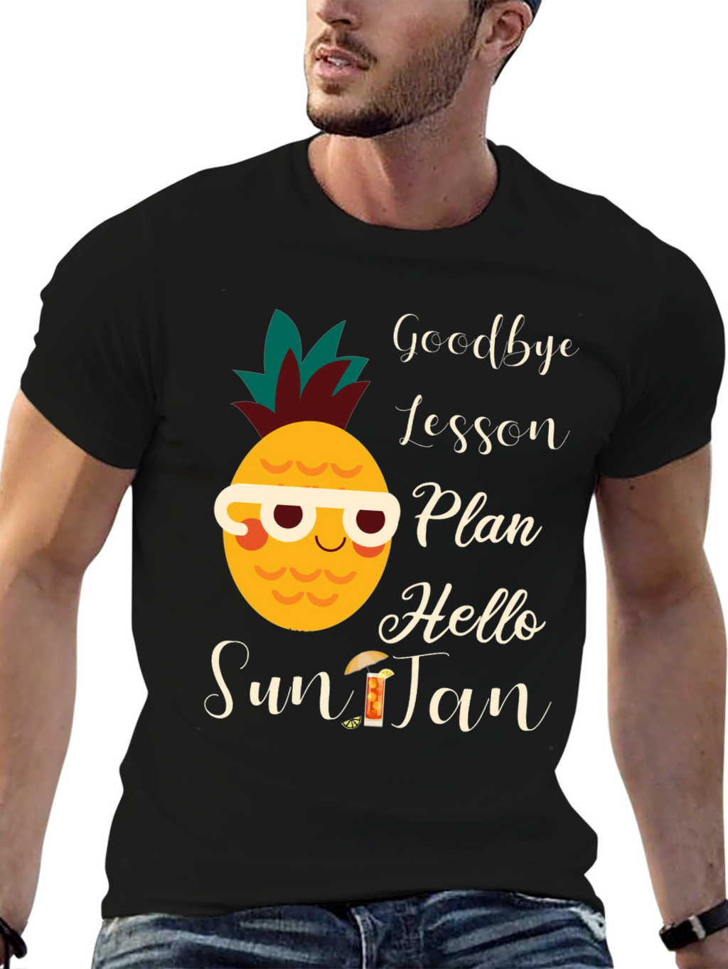Goodbye Lesson Plan Hello Sun Tan T-Shirt