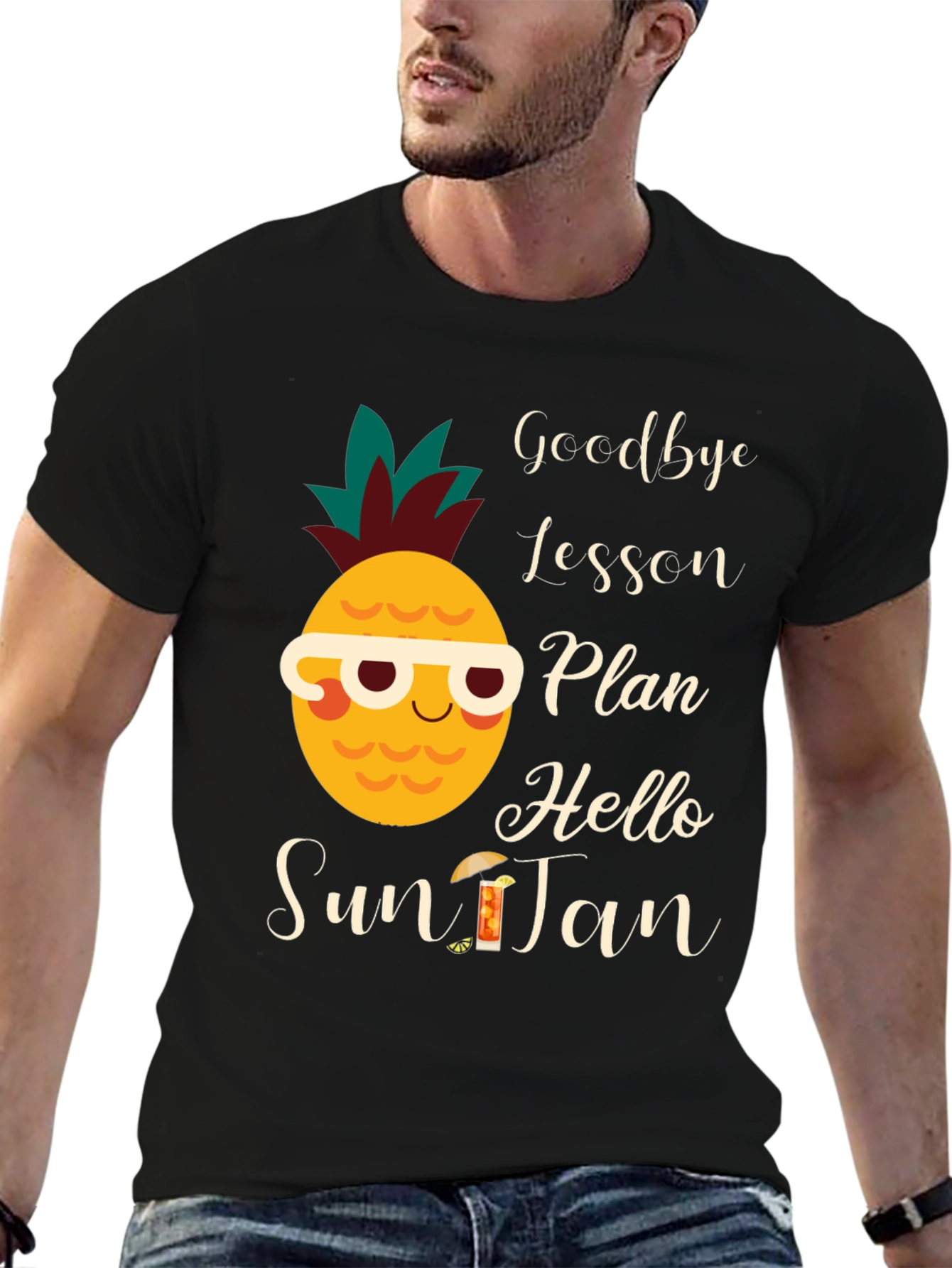 Goodbye Lesson Plan Hello Sun Tan T-Shirt