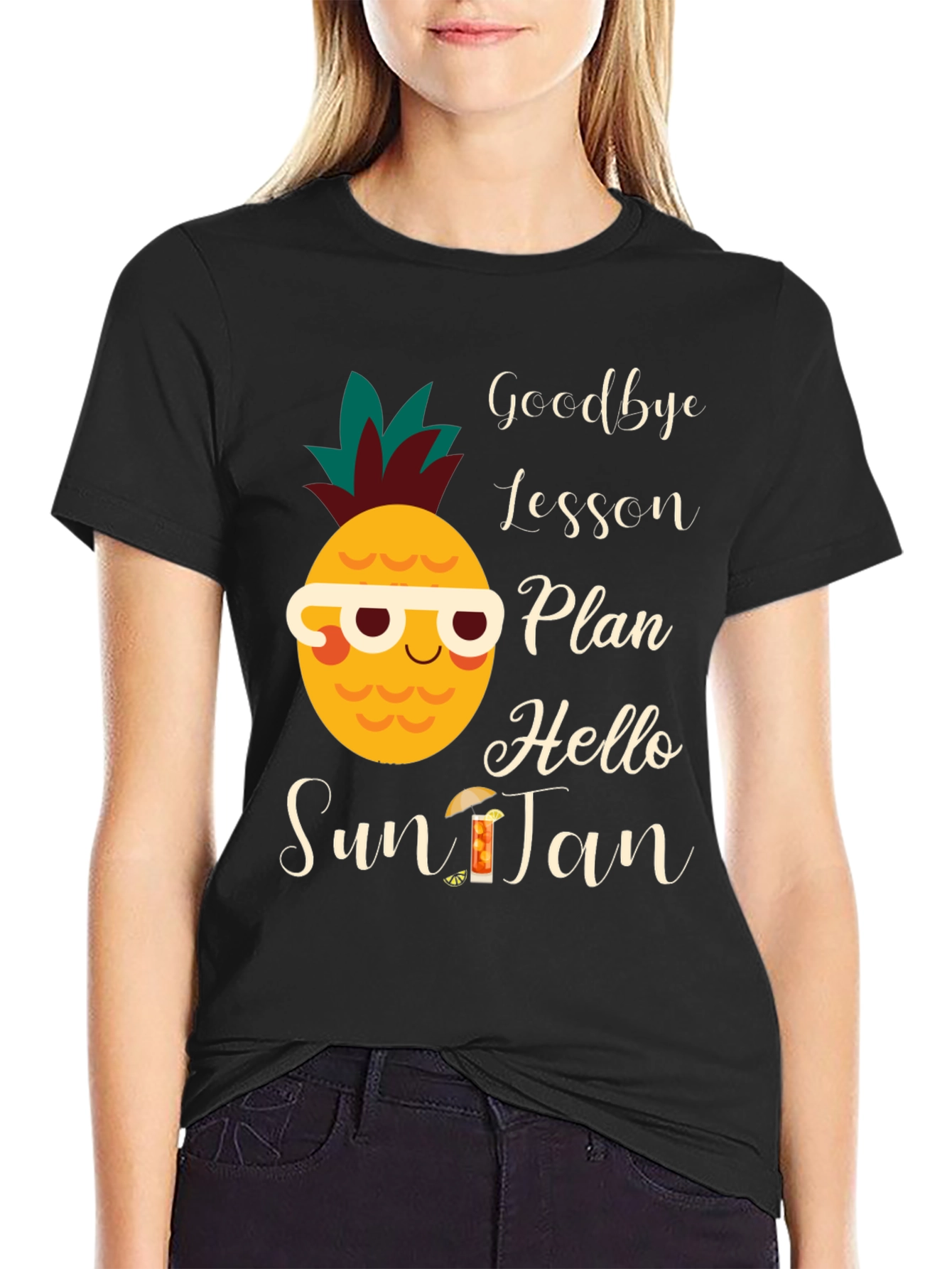 Goodbye Lesson Plan Hello Sun Tan T-Shirt