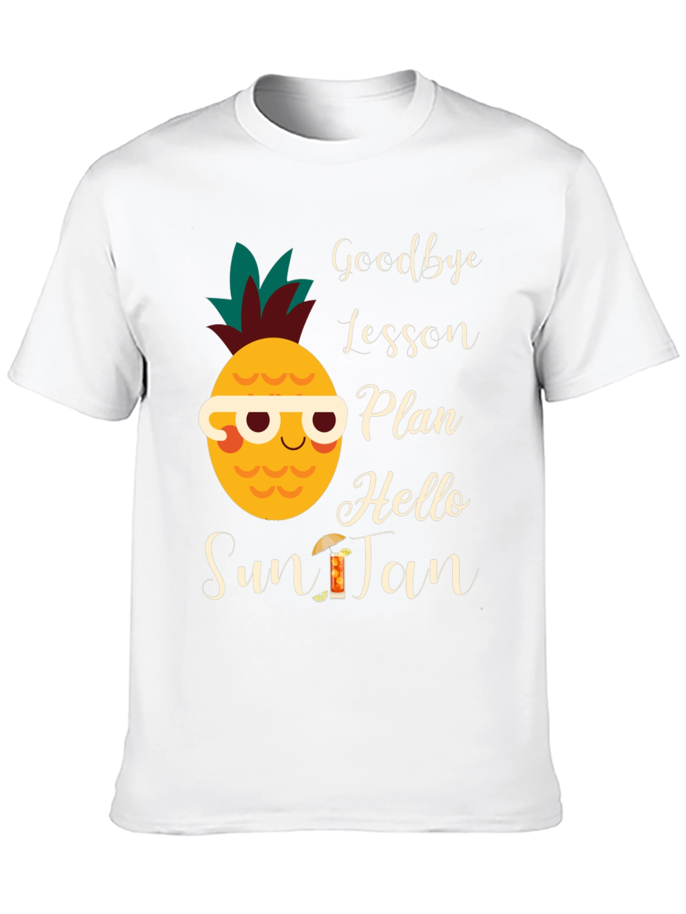 Goodbye Lesson Plan Hello Sun Tan T-Shirt