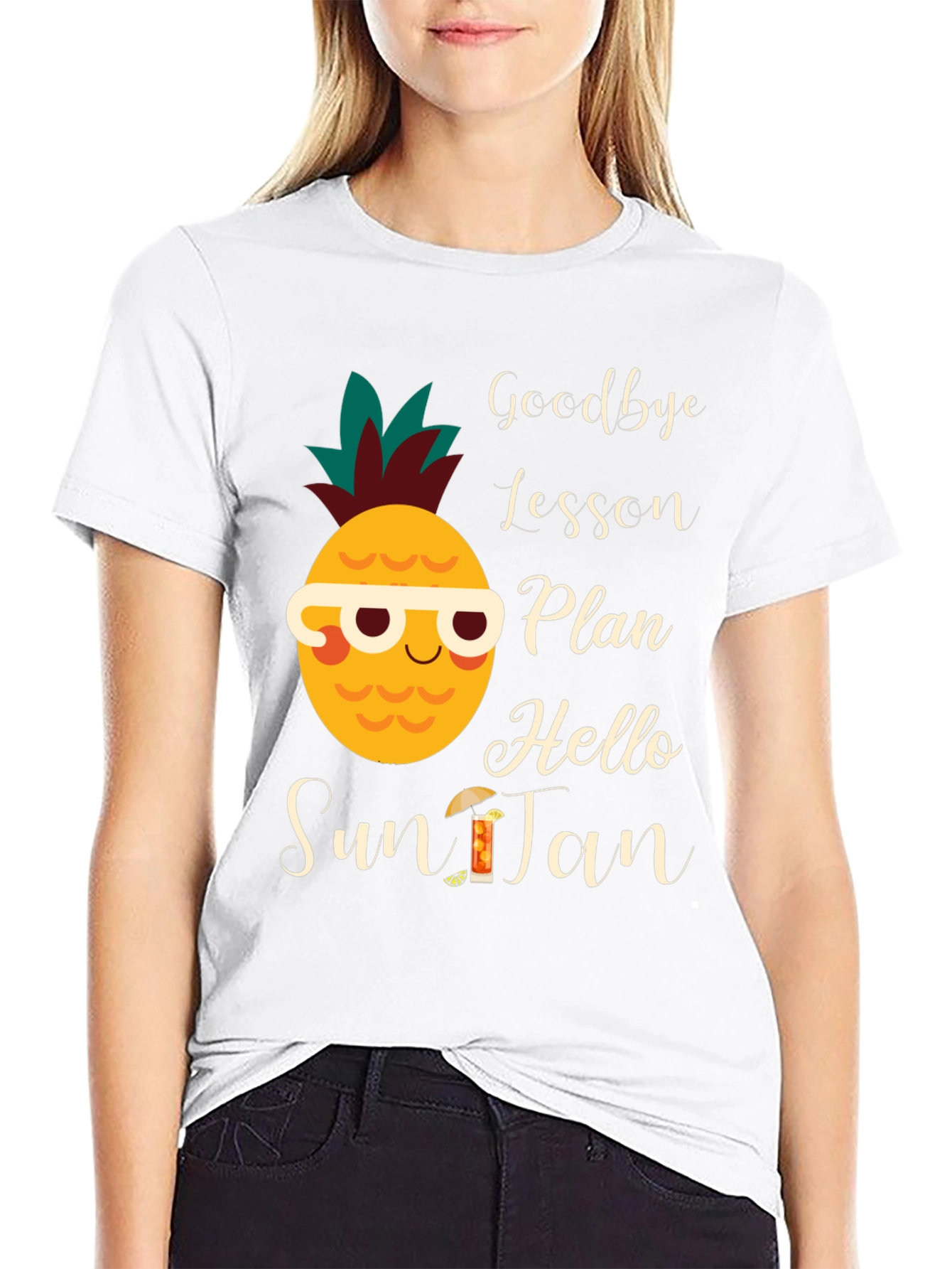 Goodbye Lesson Plan Hello Sun Tan T-Shirt