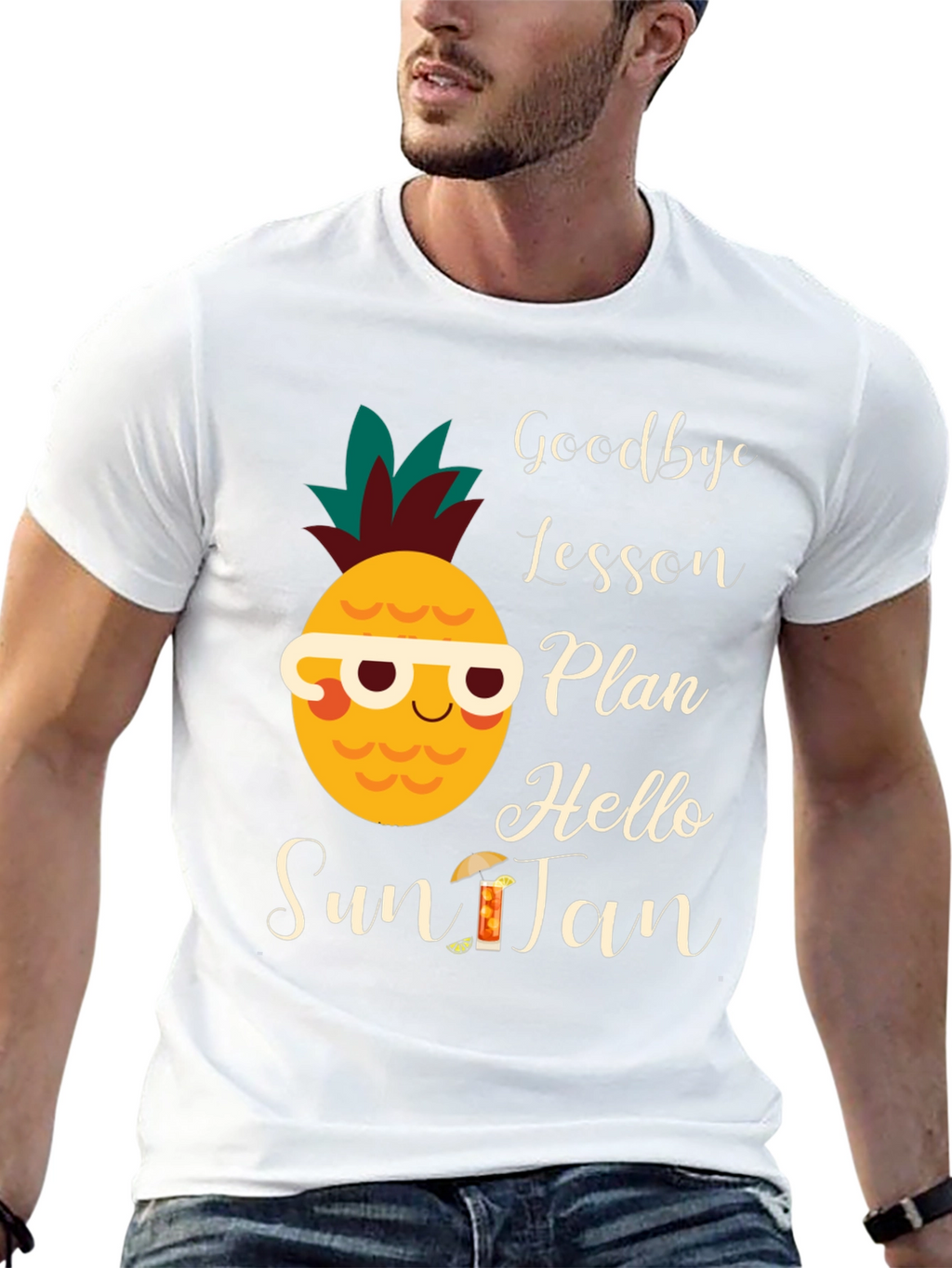 Goodbye Lesson Plan Hello Sun Tan T-Shirt