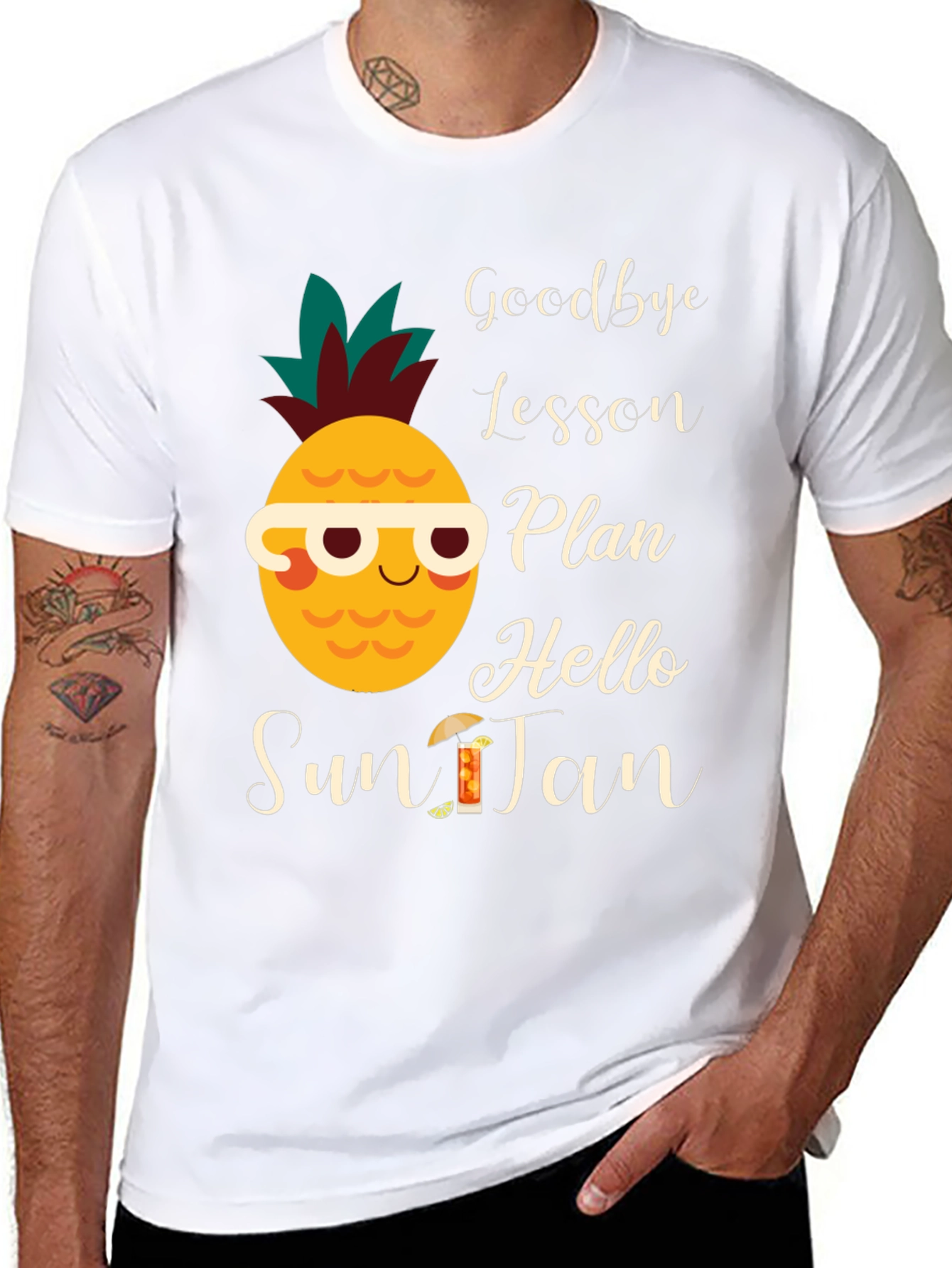 Goodbye Lesson Plan Hello Sun Tan T-Shirt