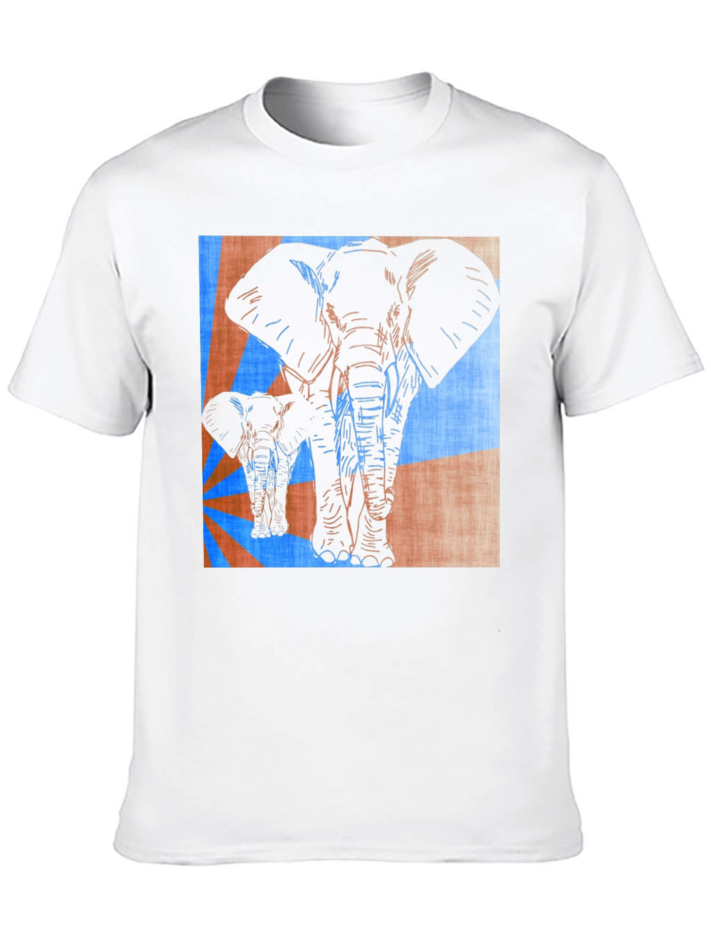 Elephant Print Graphic Tee - Stylish Mens Casual Shirt