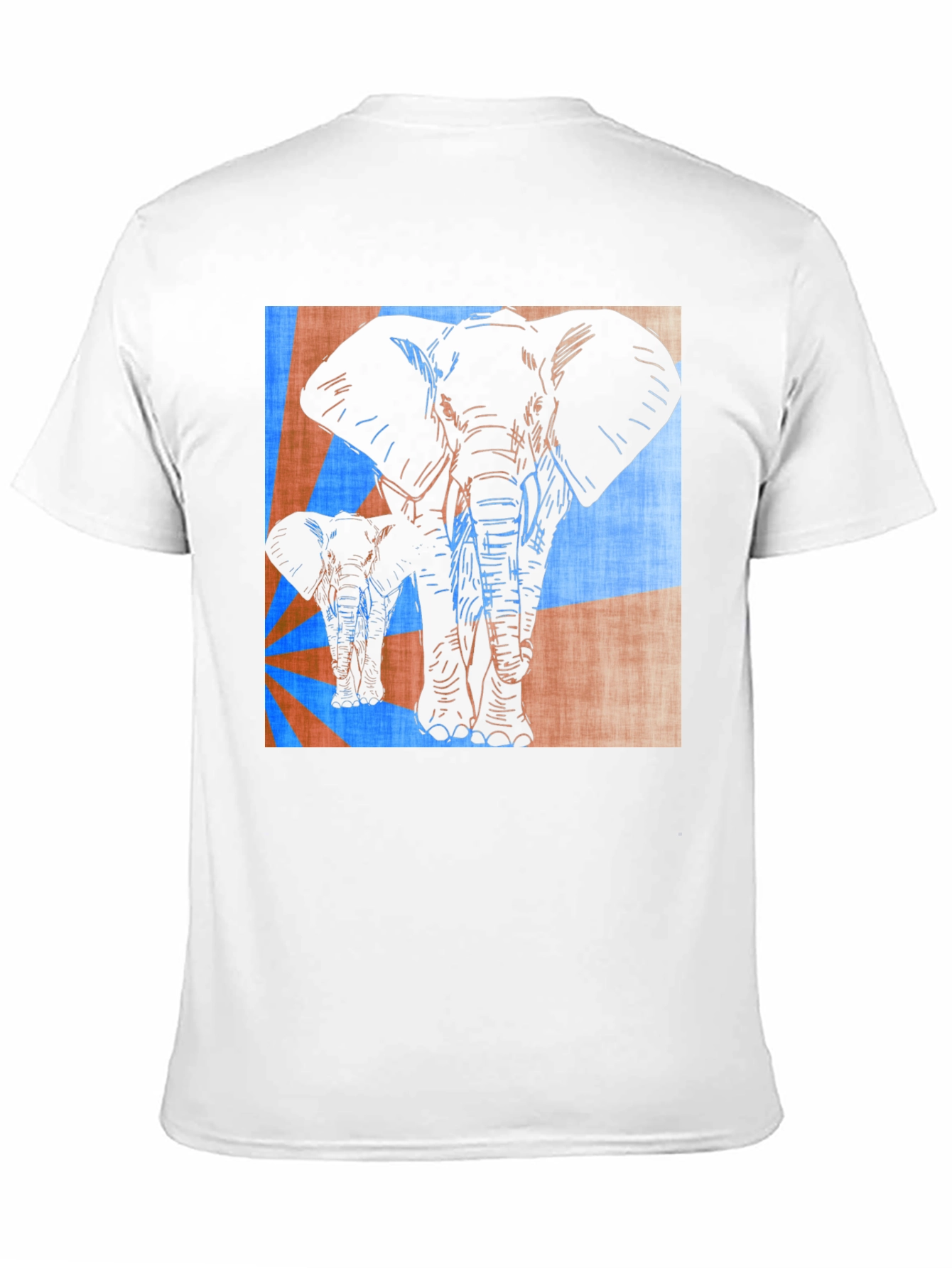 Elephant Print Graphic Tee - Stylish Mens Casual Shirt