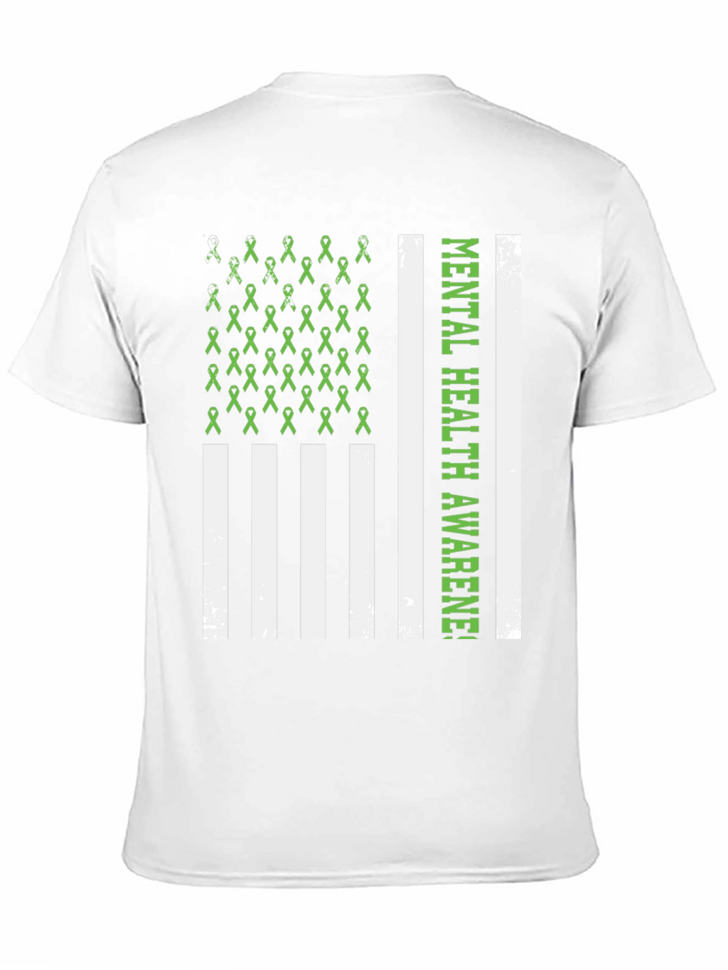 Mental Health Awareness Ribbon Flag T-Shirt