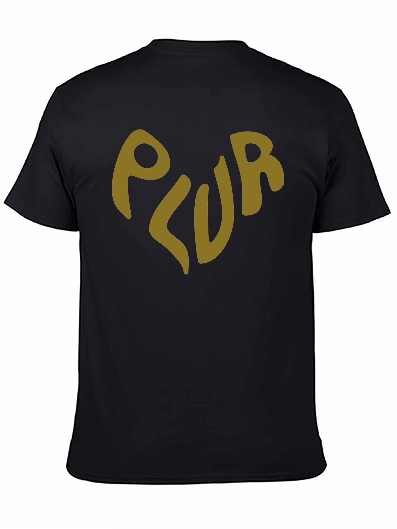 PLUR Graphic Tee - Peace Love Unity Respect - Black T-Shirt