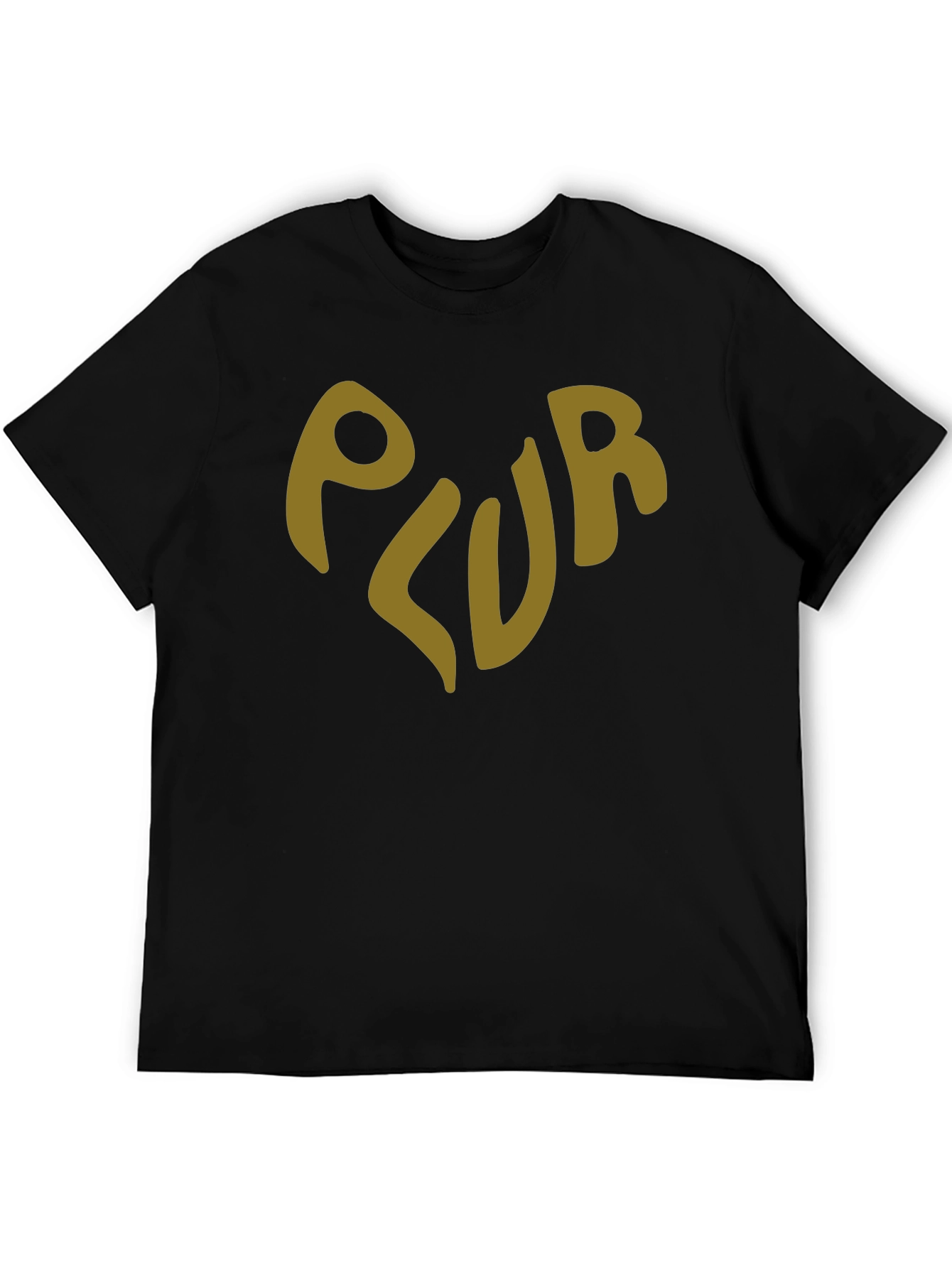 PLUR Graphic Tee - Peace Love Unity Respect - Black T-Shirt