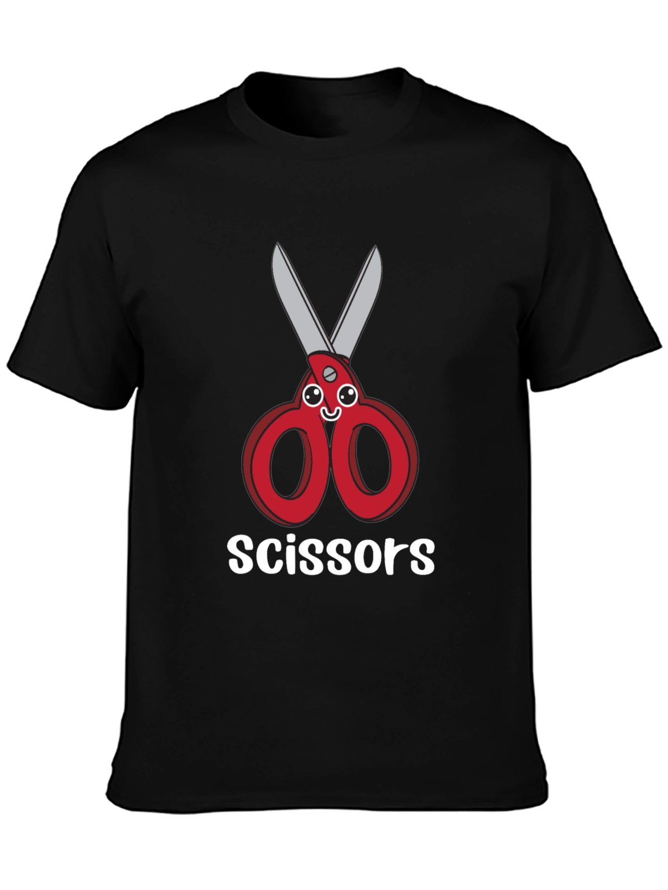 Funny Cartoon Scissors T-Shirt - Unisex Graphic Tee
