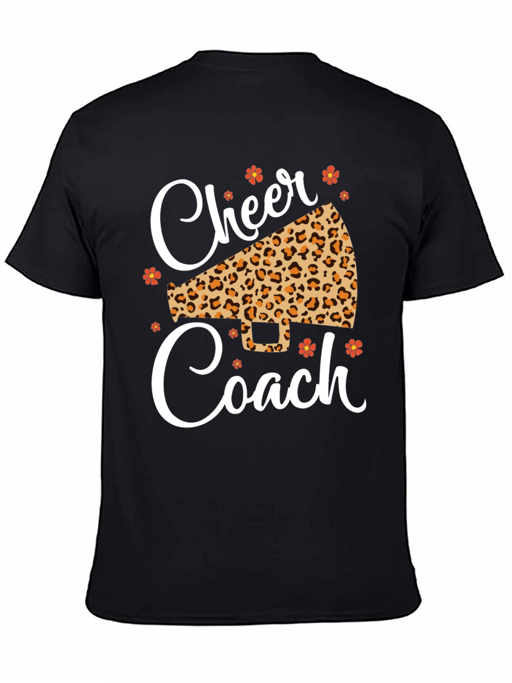 Cheer Coach Leopard Print T-Shirt
