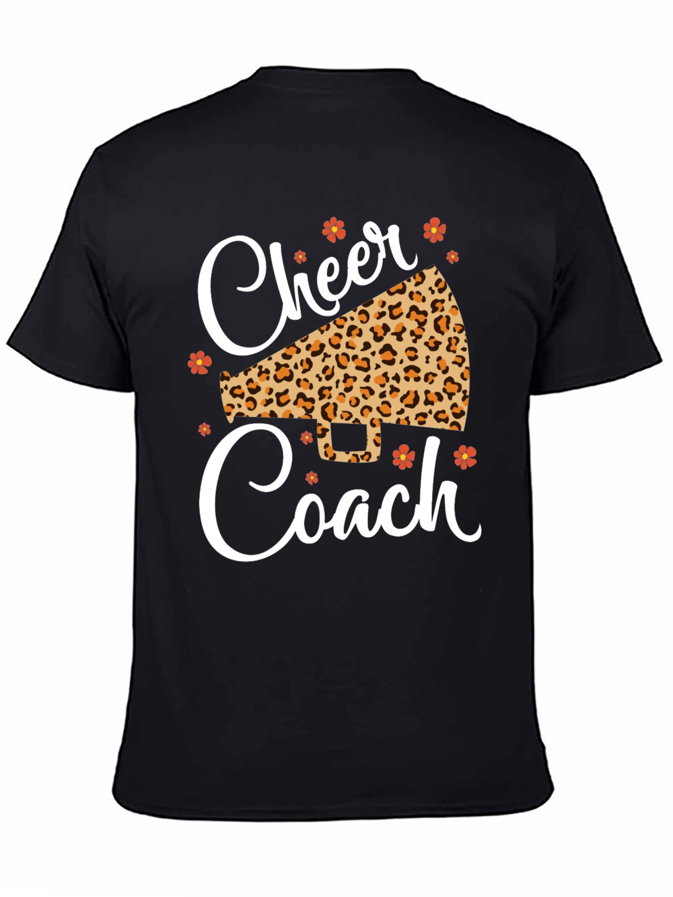 Cheer Coach Leopard Print T-Shirt