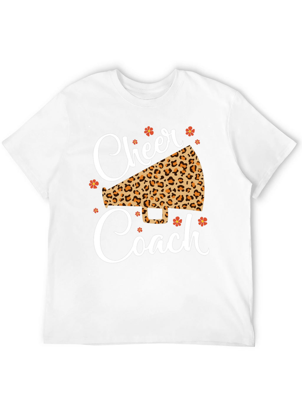 Cheer Coach Leopard Print T-Shirt