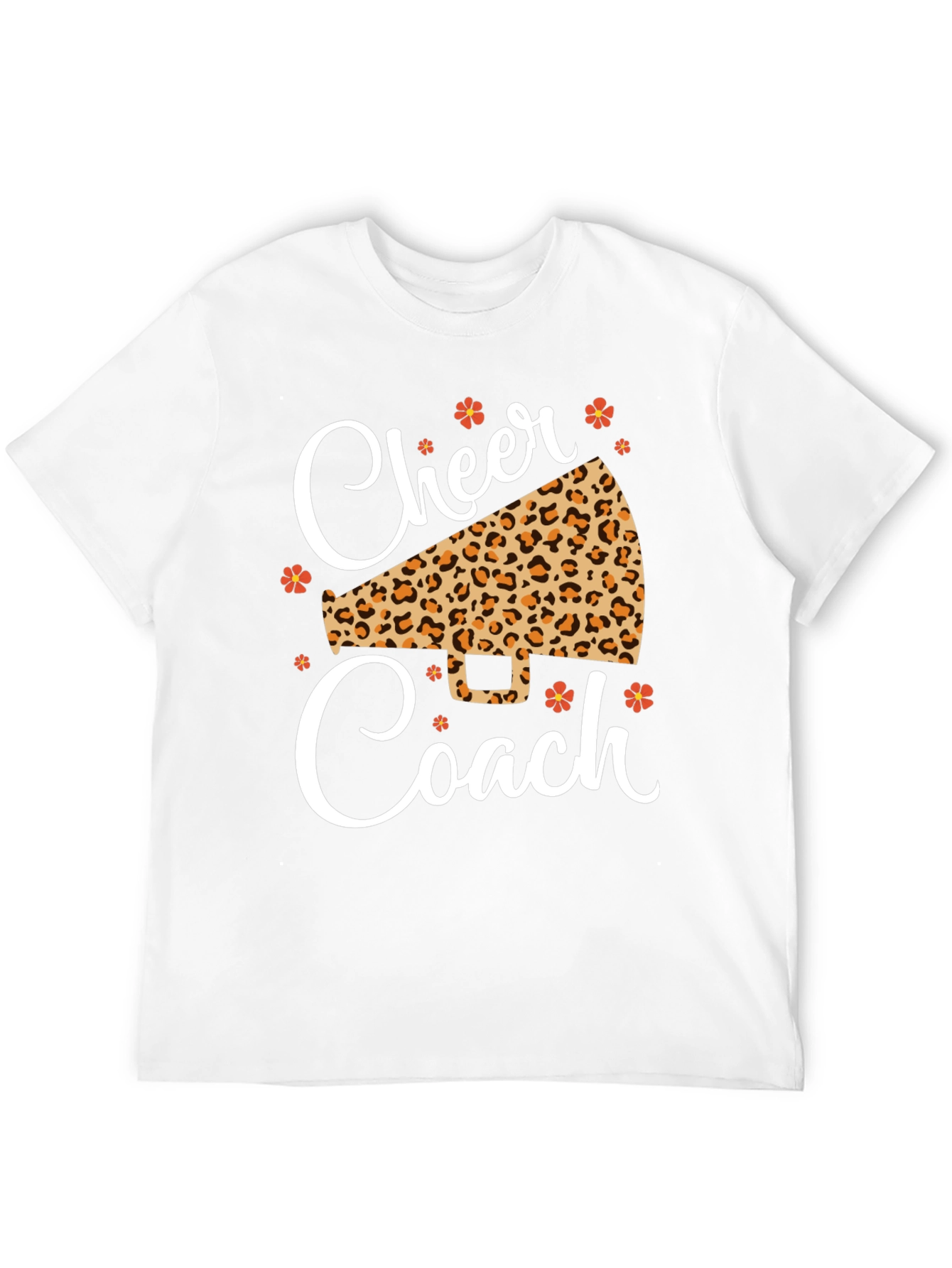 Cheer Coach Leopard Print T-Shirt