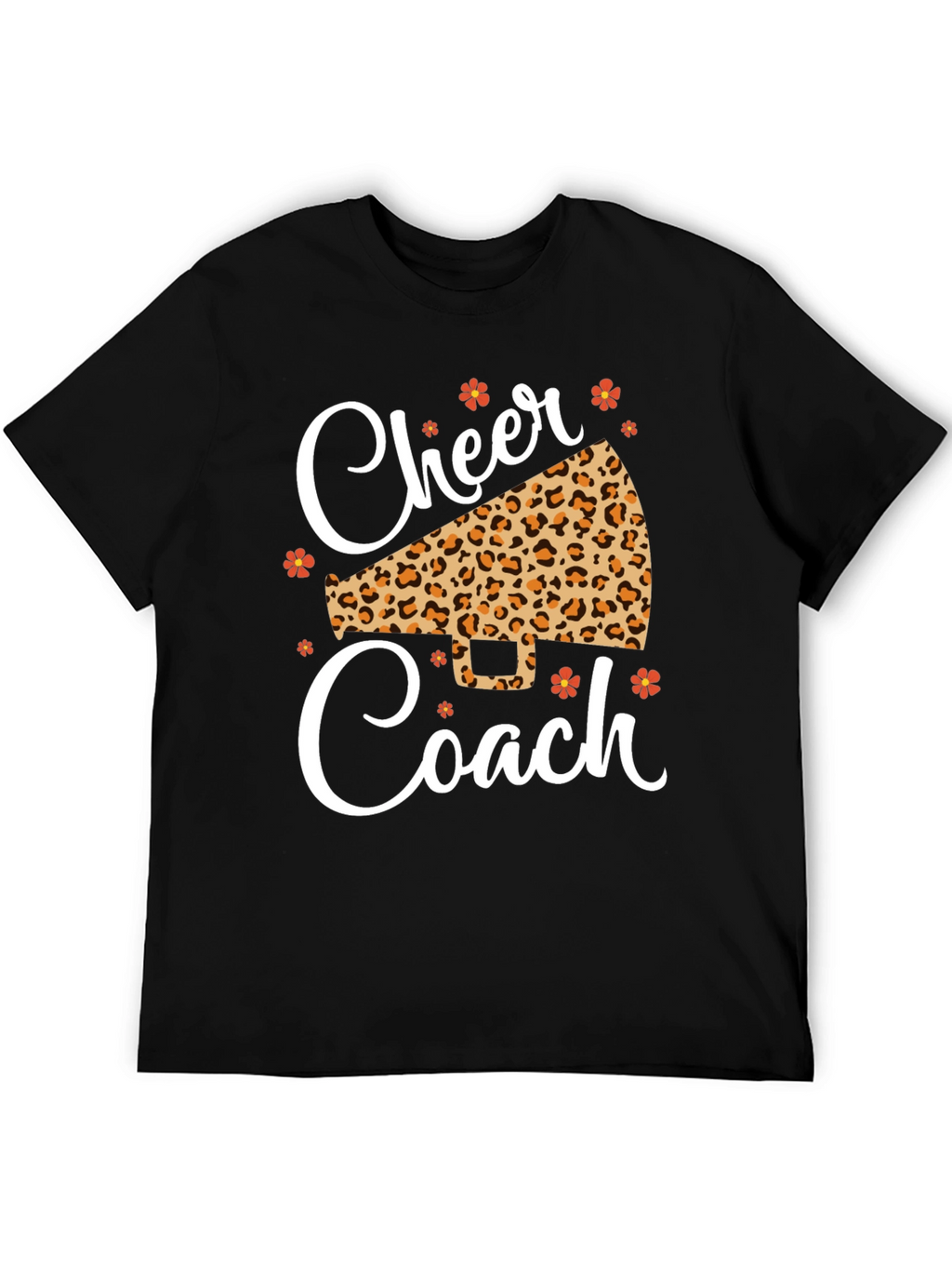 Cheer Coach Leopard Print T-Shirt
