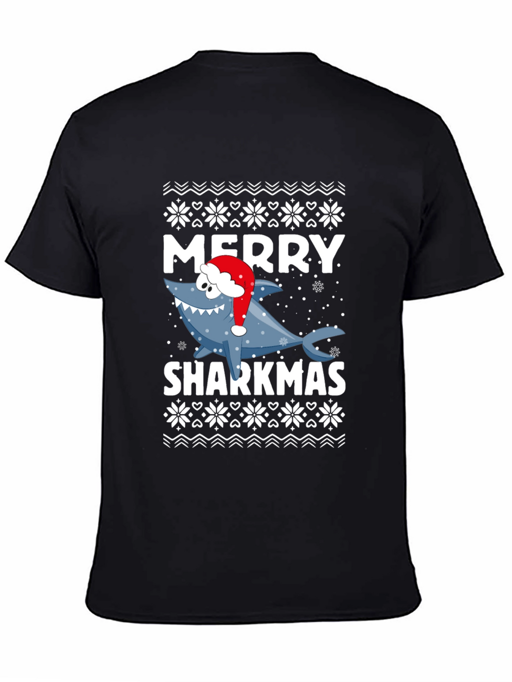 Merry Sharkmas T-Shirt - Festive Holiday Graphic Tee