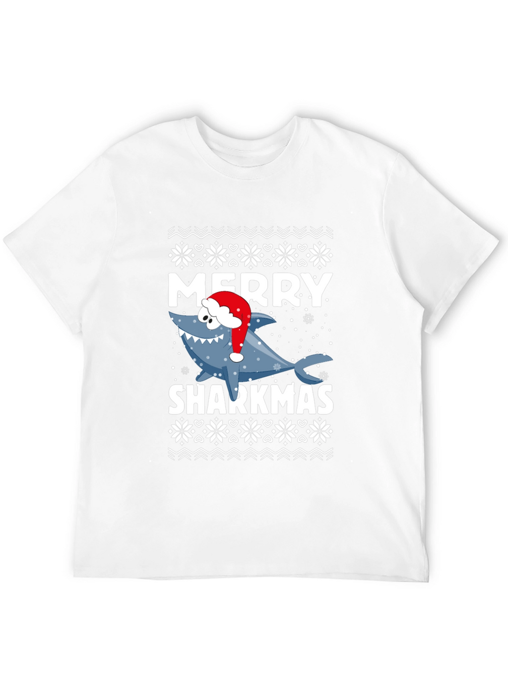 Merry Sharkmas T-Shirt - Festive Holiday Graphic Tee