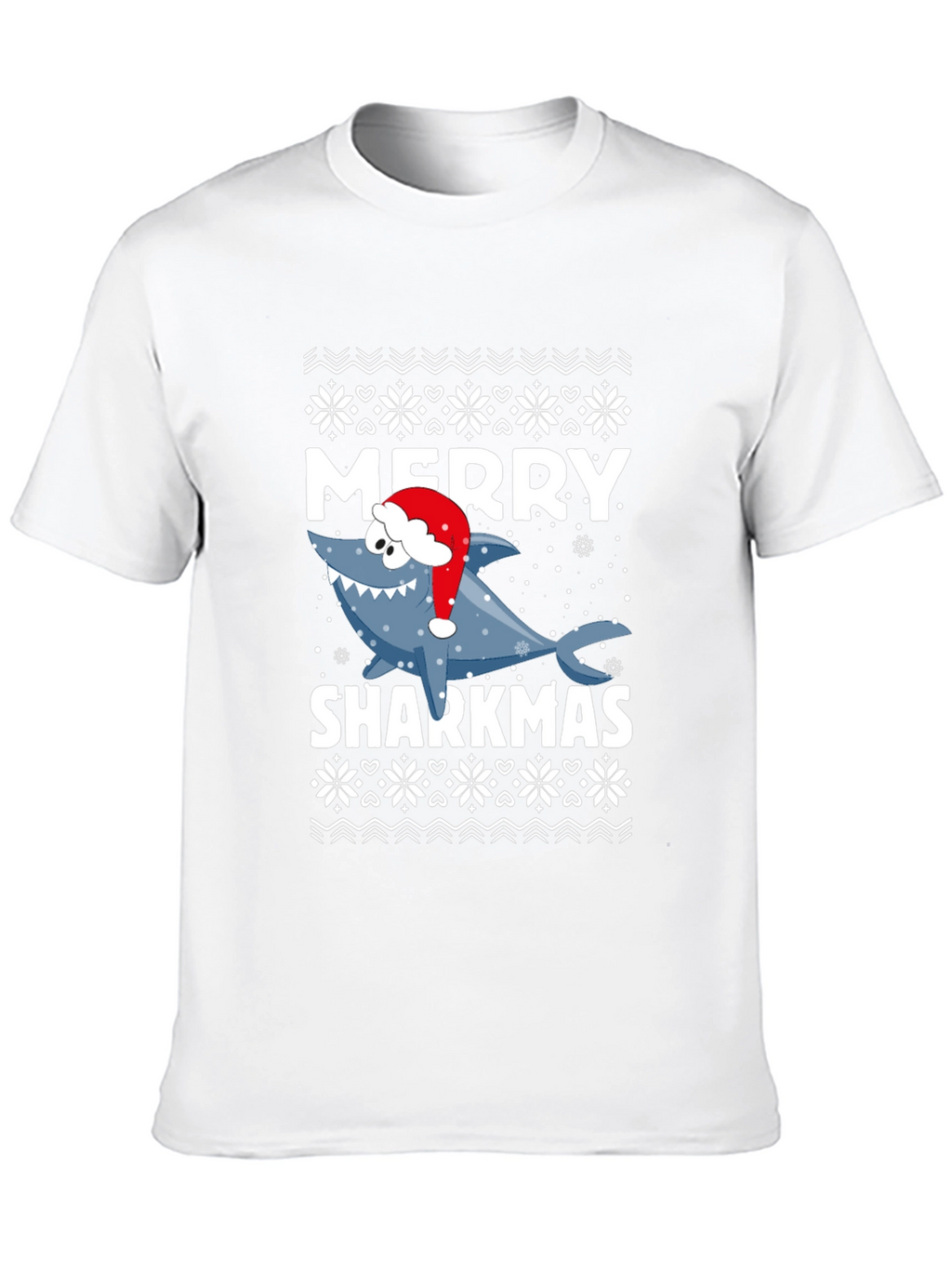 Merry Sharkmas T-Shirt - Festive Holiday Graphic Tee