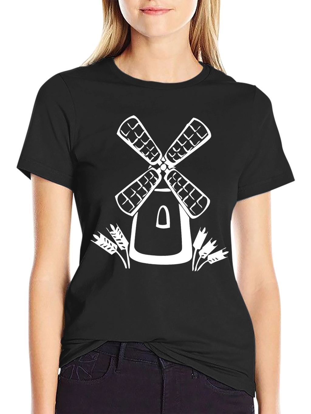 Windmill Graphic T-Shirt - Classic Farmhouse Style