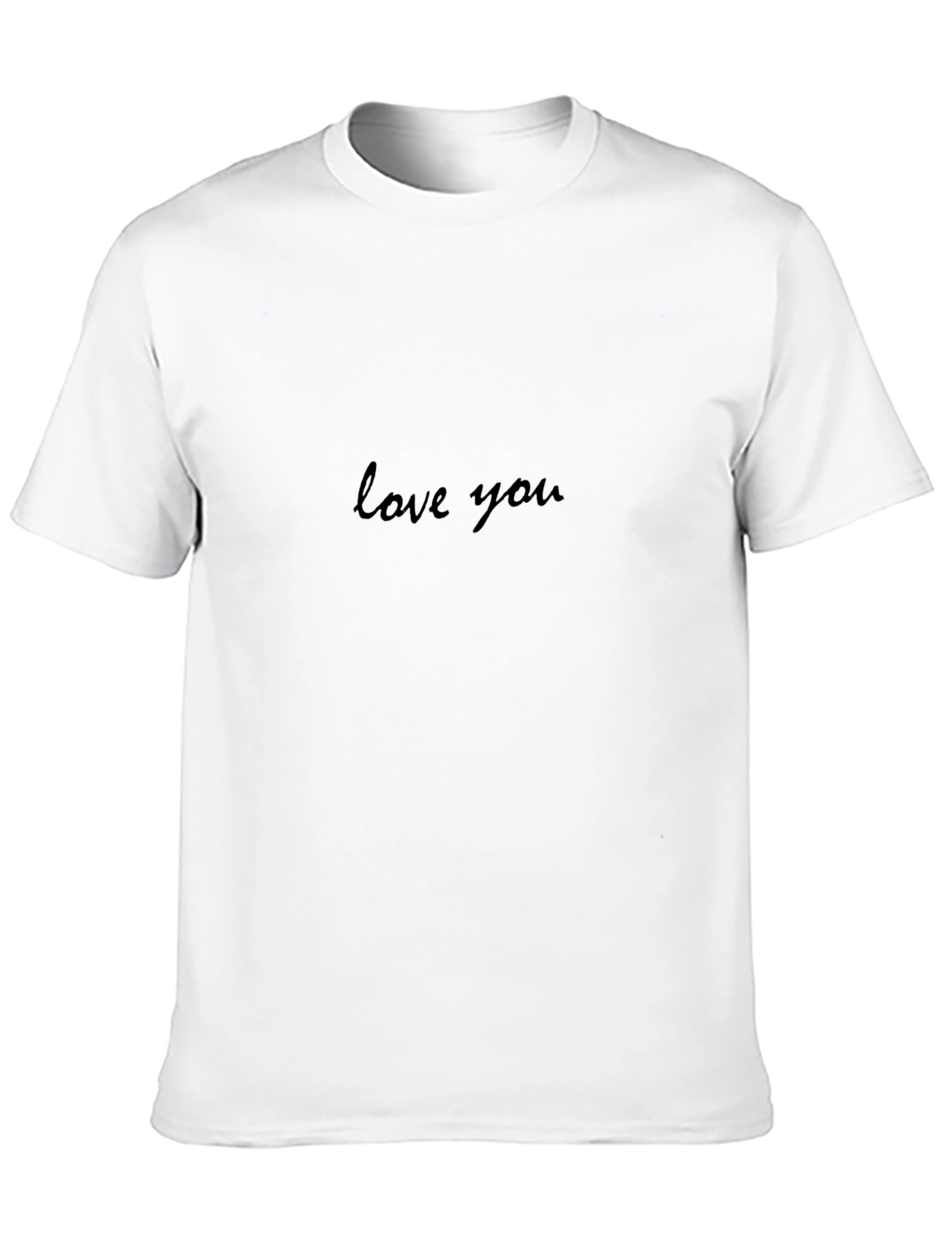Love You Black T-Shirt - Trendy Casual Tee