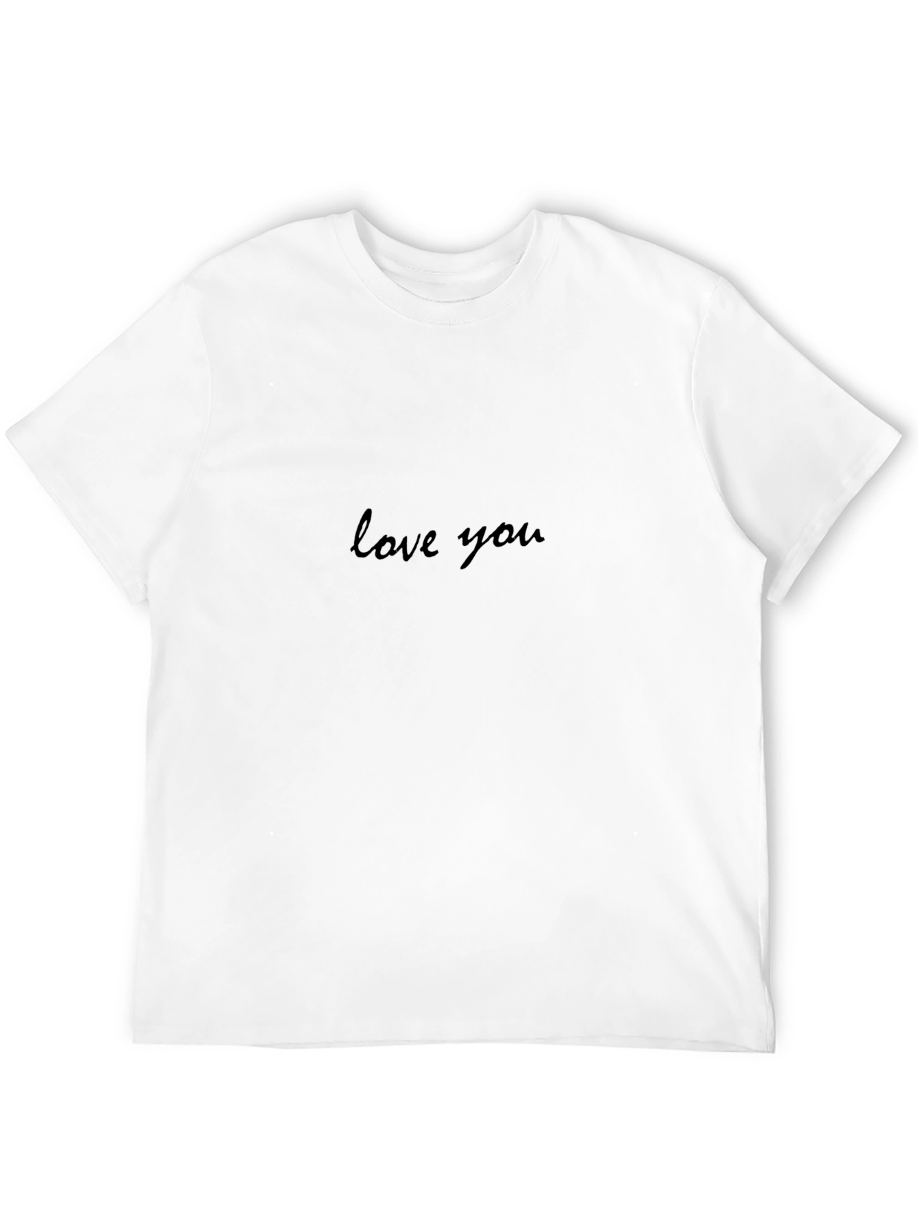 Love You Black T-Shirt - Trendy Casual Tee