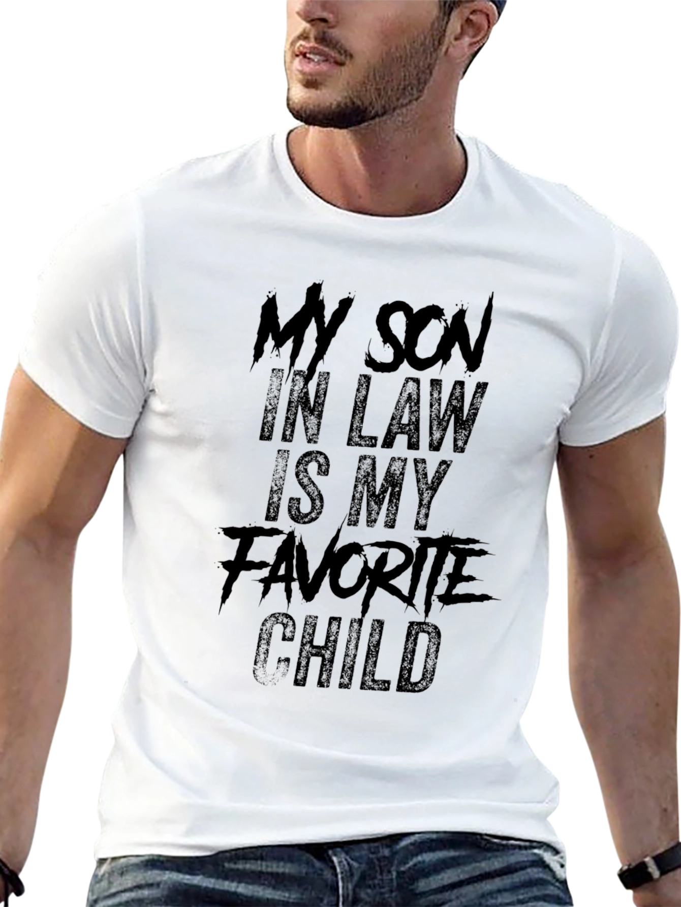 Funny Son-In-Law Favorite Child Graphic Tee