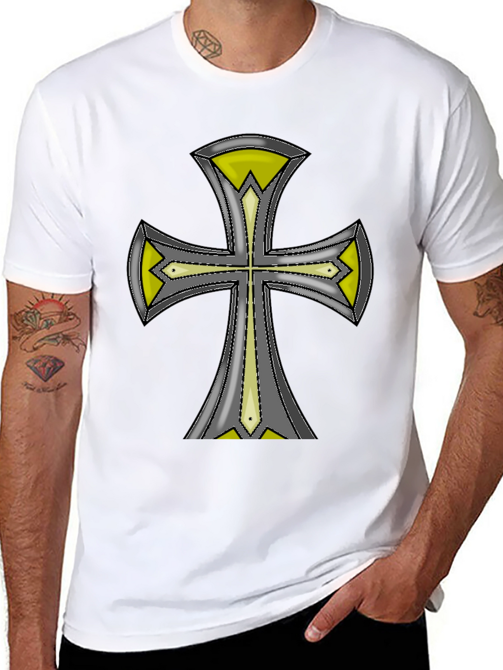 Crusader Knight Cross T-Shirt - Medieval Graphic Tee
