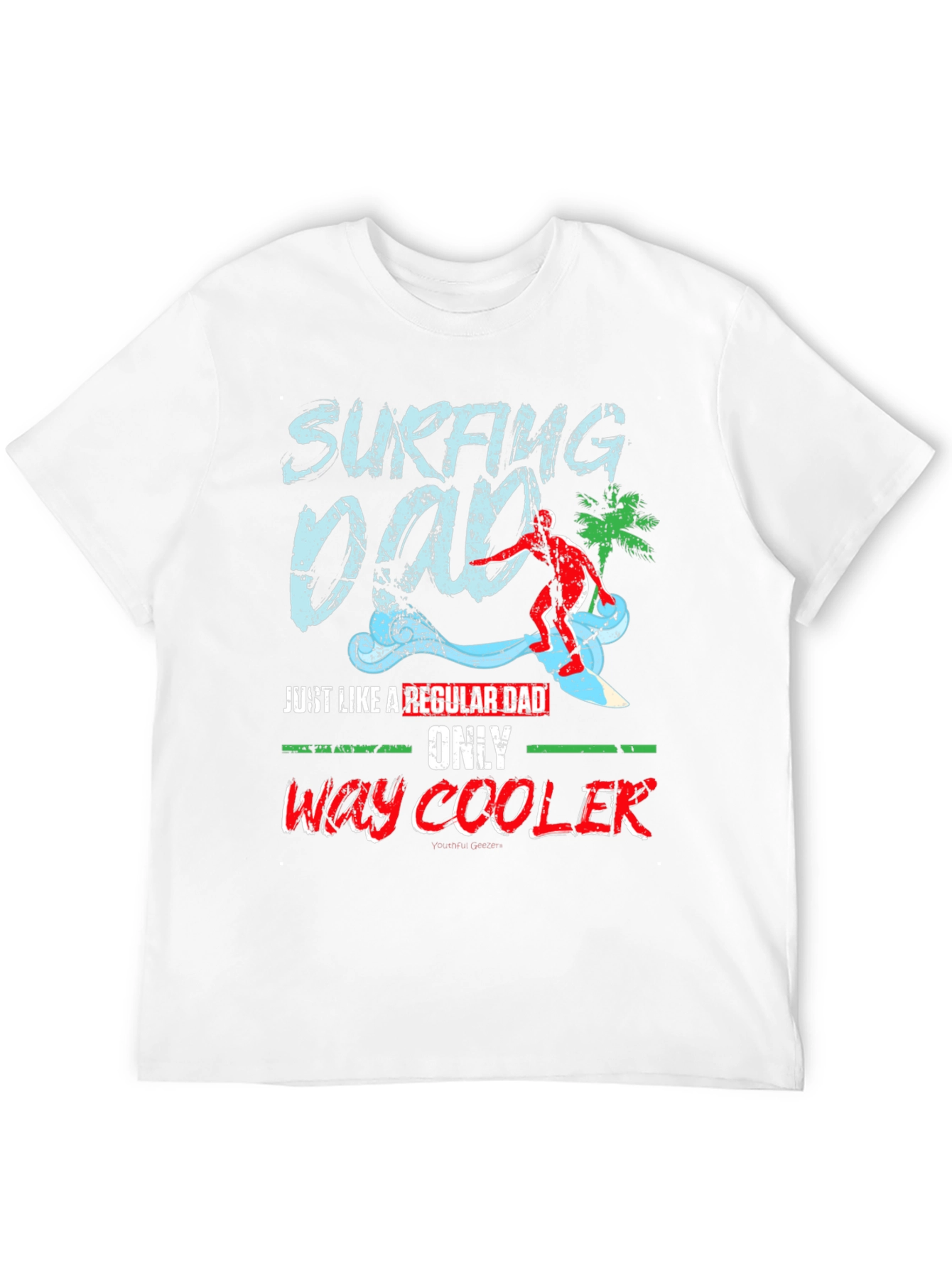 Surfing Dad T-Shirt - Cool Surfer Father Tee