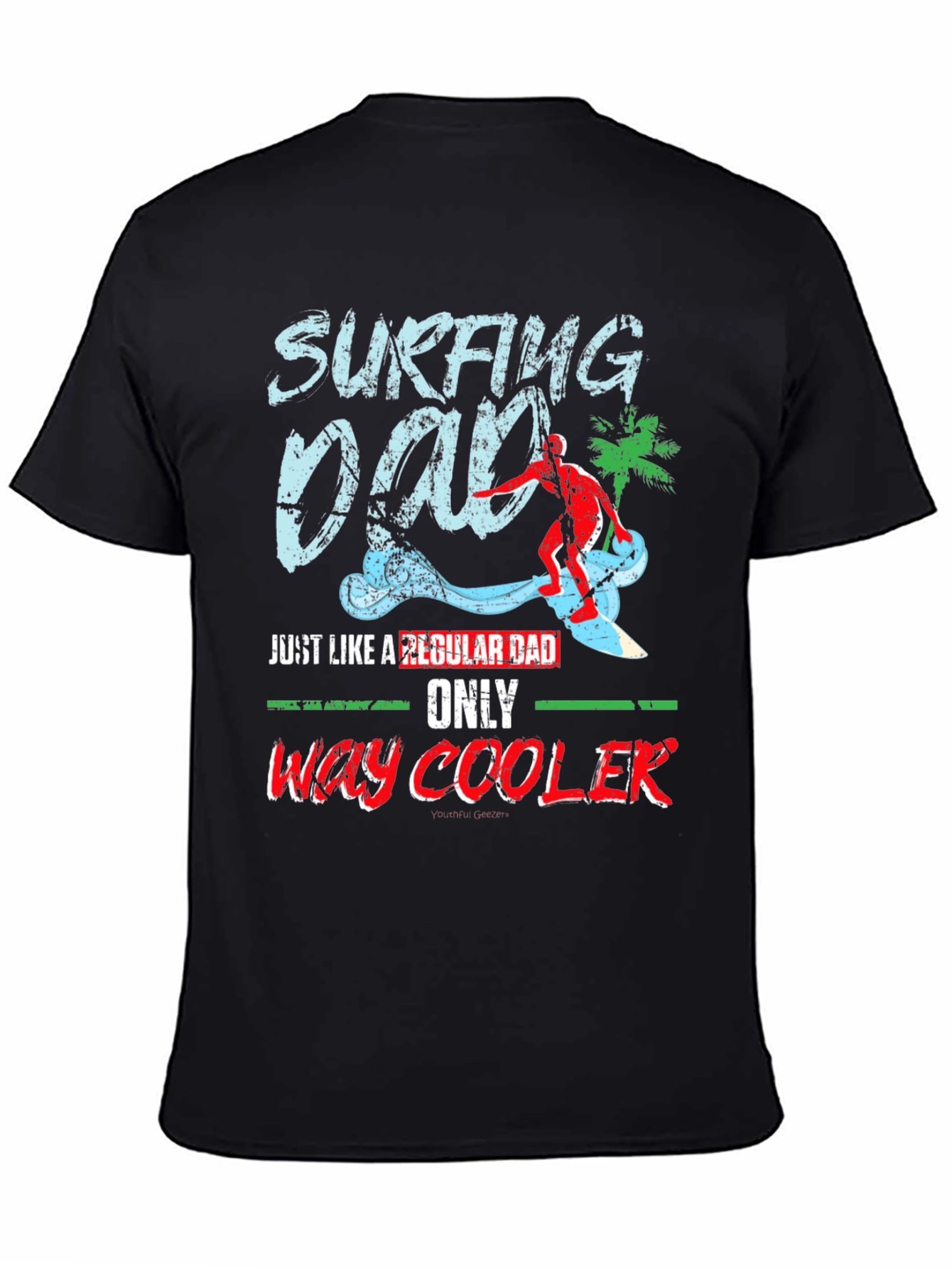 Surfing Dad T-Shirt - Cool Surfer Father Tee