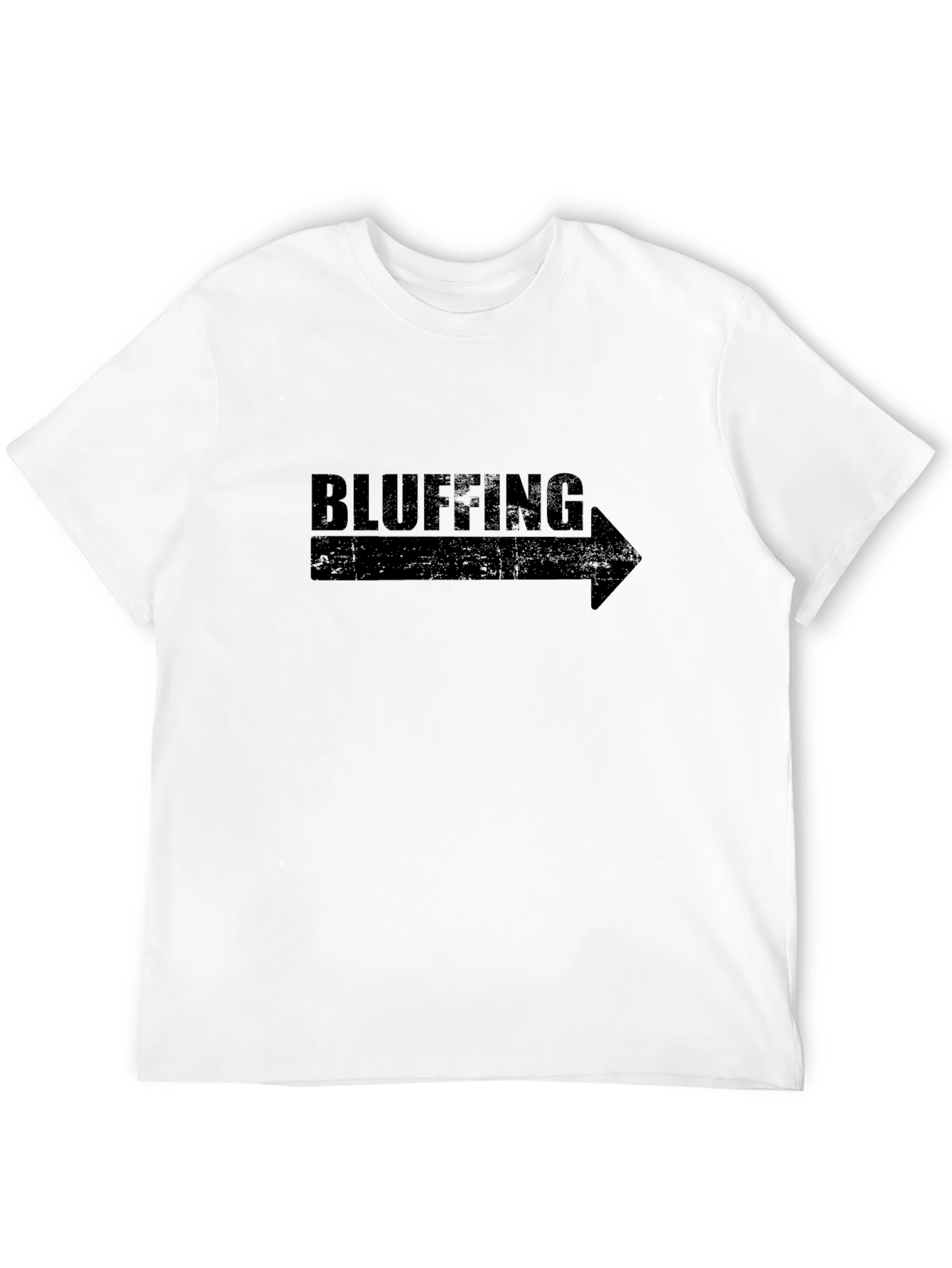 Bluffing Graphic Tee - Right Arrow Novelty T-Shirt